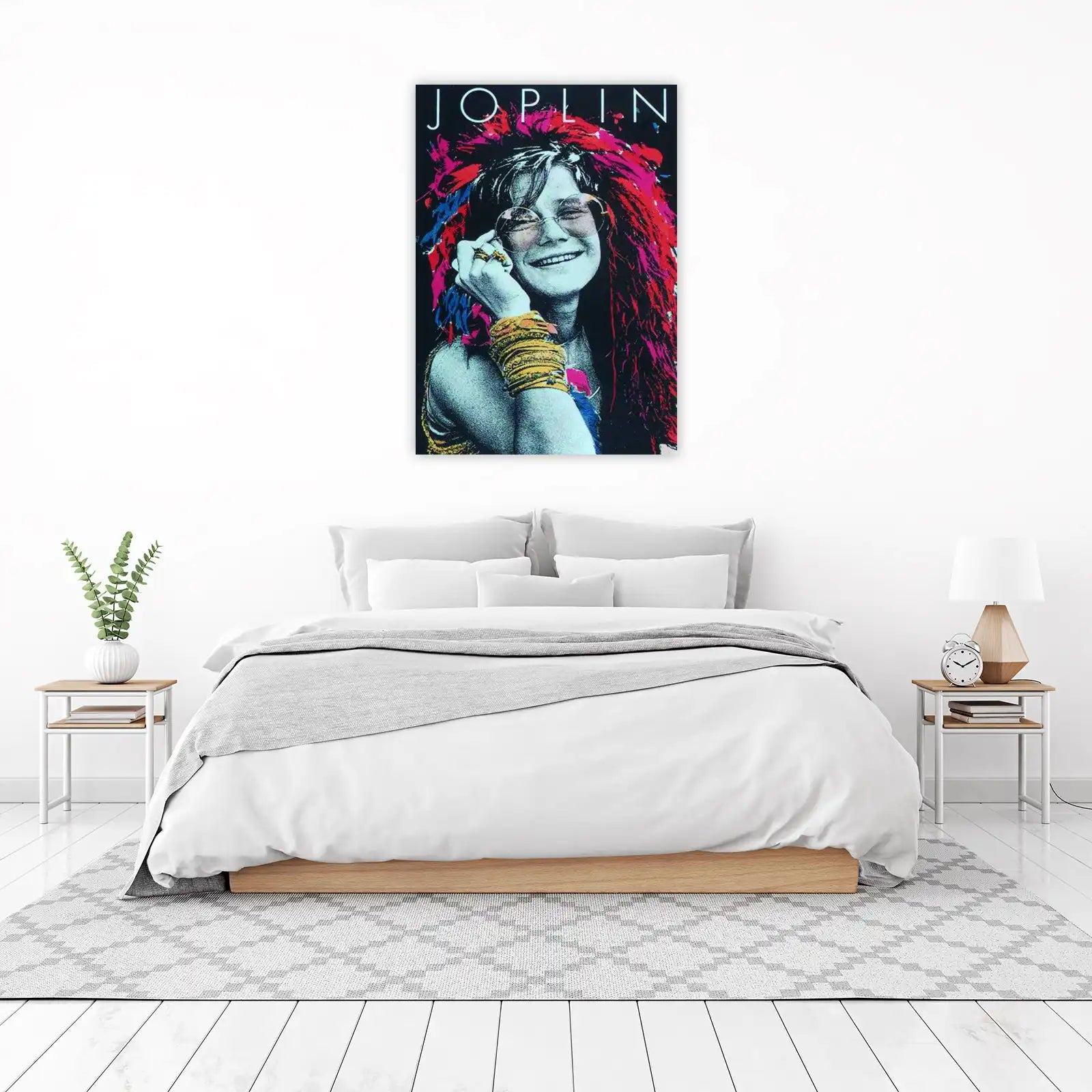 Retro Janis Joplin Psychedelic Icon Wall Art