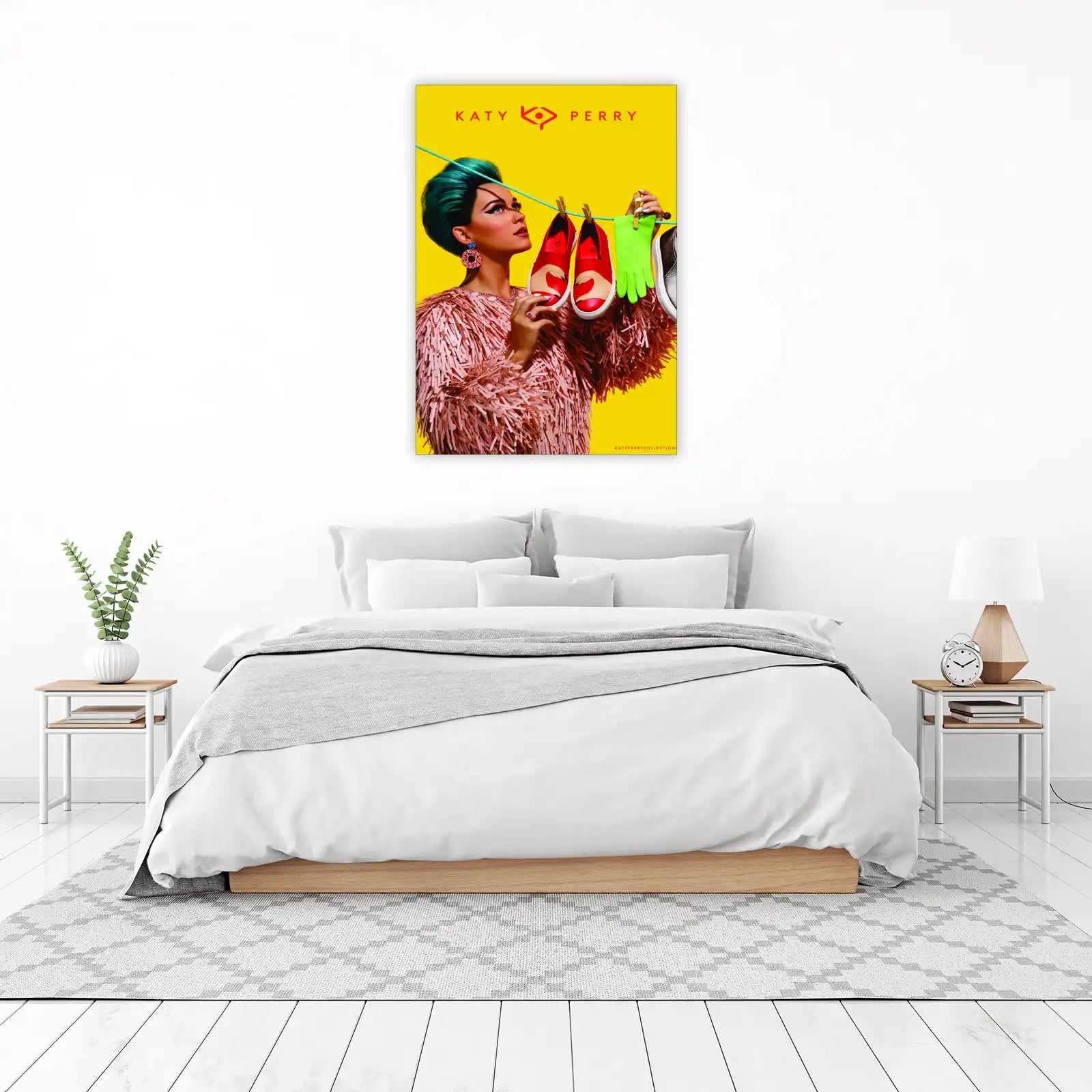 Katy Perry Flamingo Shoes Wall Art