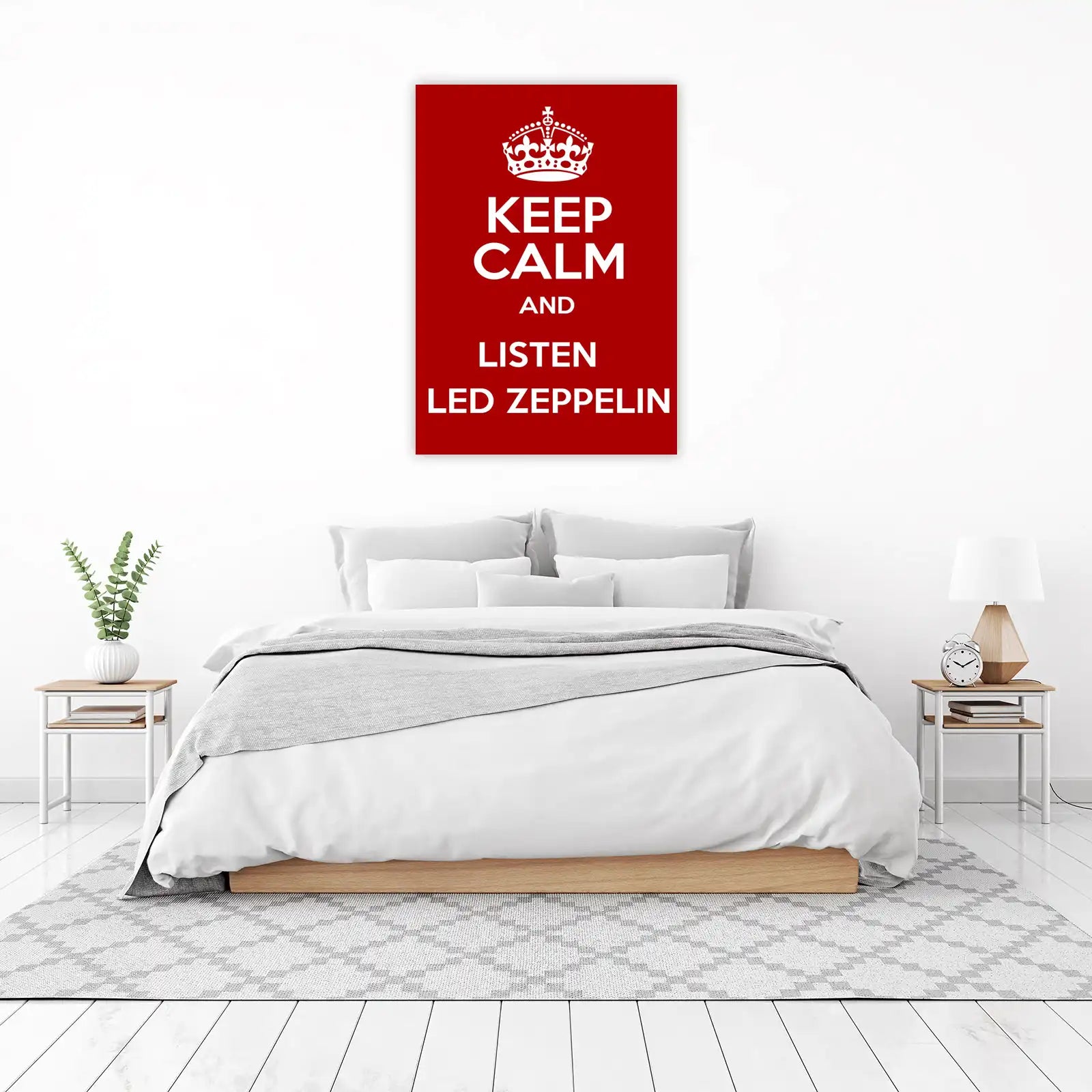 Keep Calm Listen Led Zeppelin Wall Art