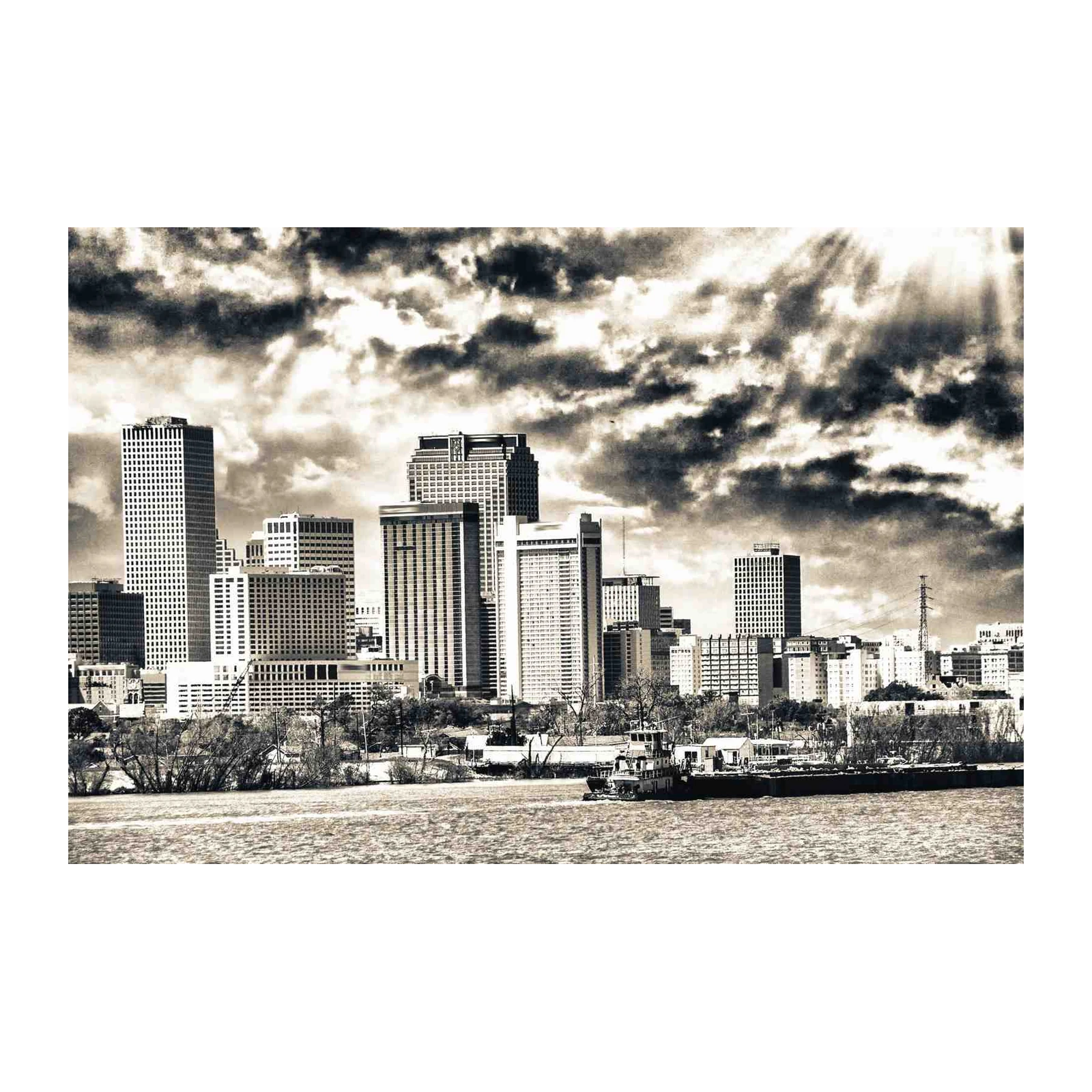 Dramatic New Orleans Skyline Wall Art