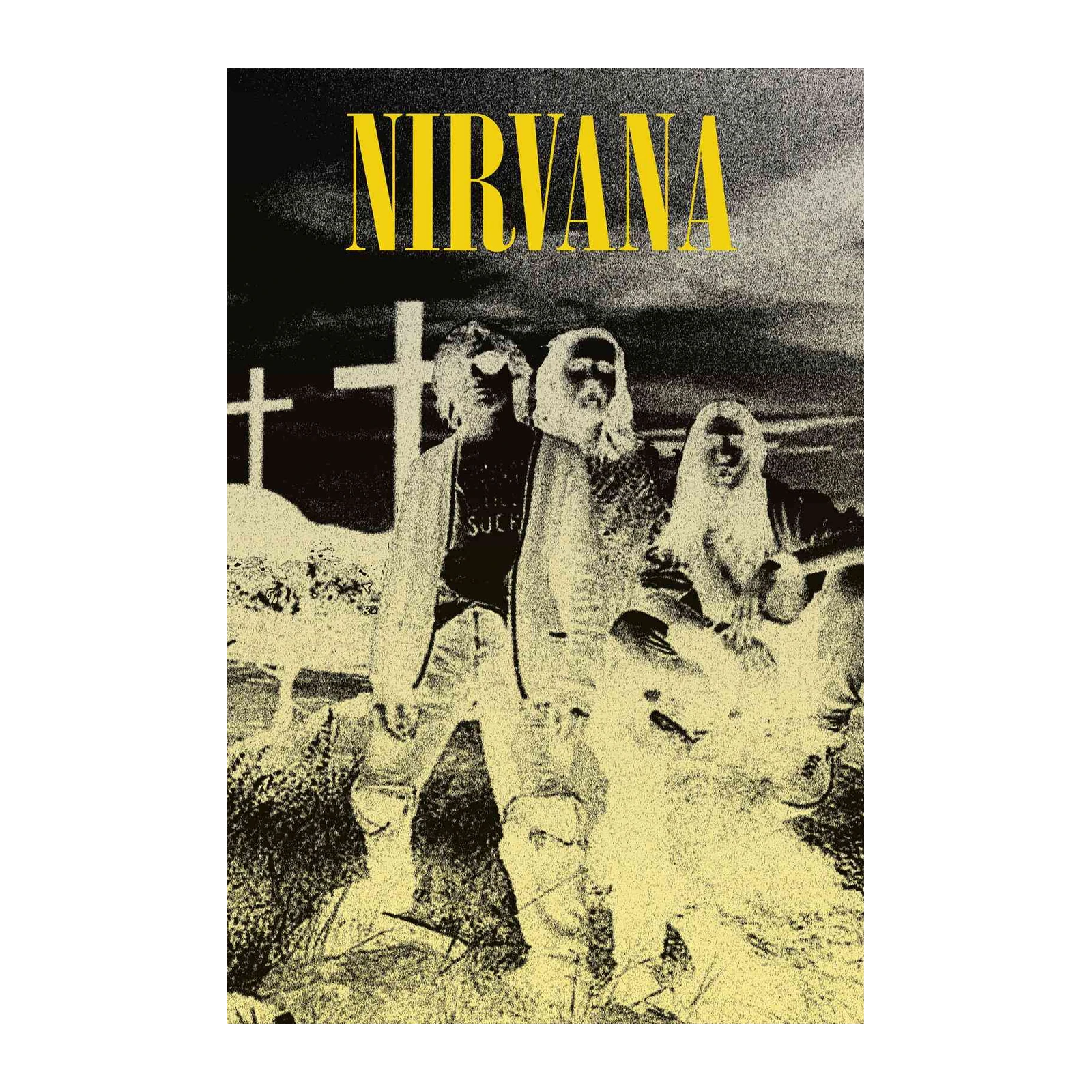 Iconic Nirvana Band "Nevermind" Album Art Wall Art