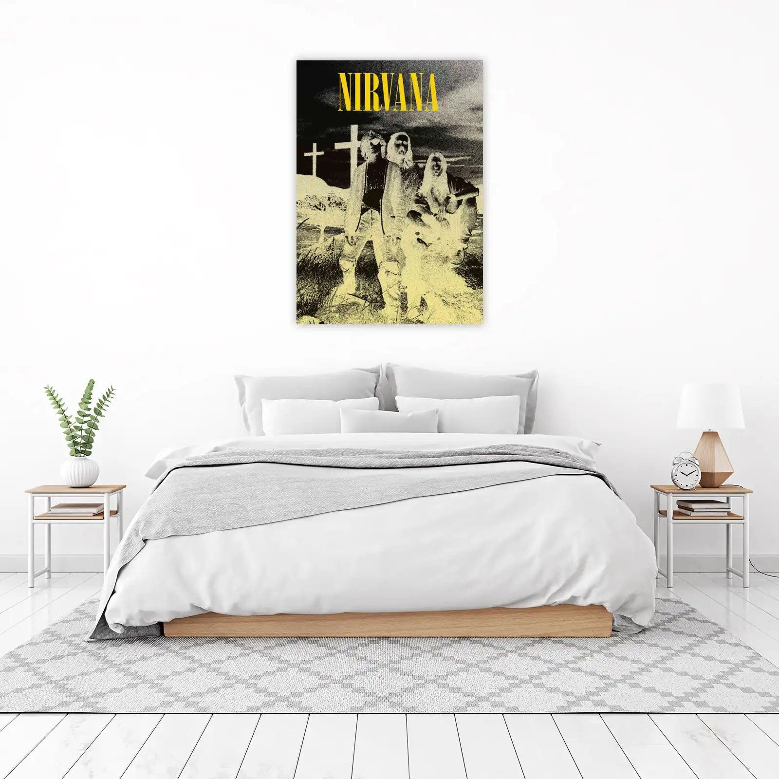 Iconic Nirvana Band "Nevermind" Album Art Wall Art