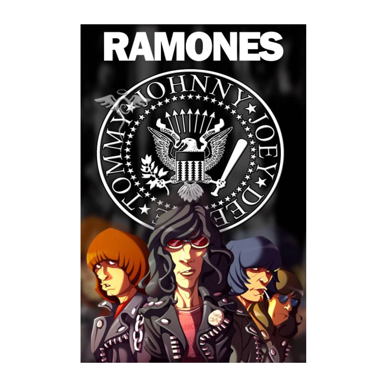 Iconic Ramones Band Portrait Wall Art