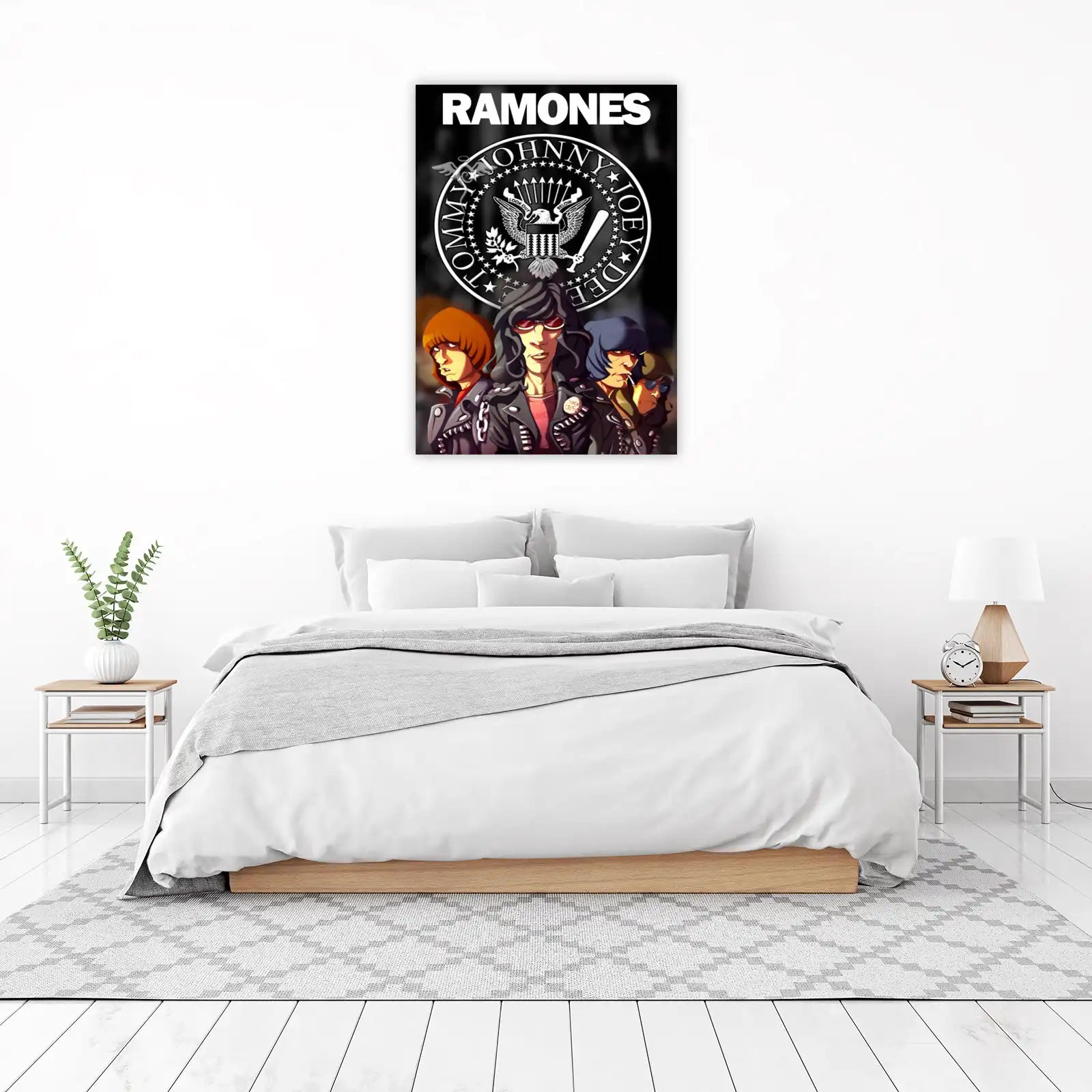 Iconic Ramones Band Portrait Wall Art
