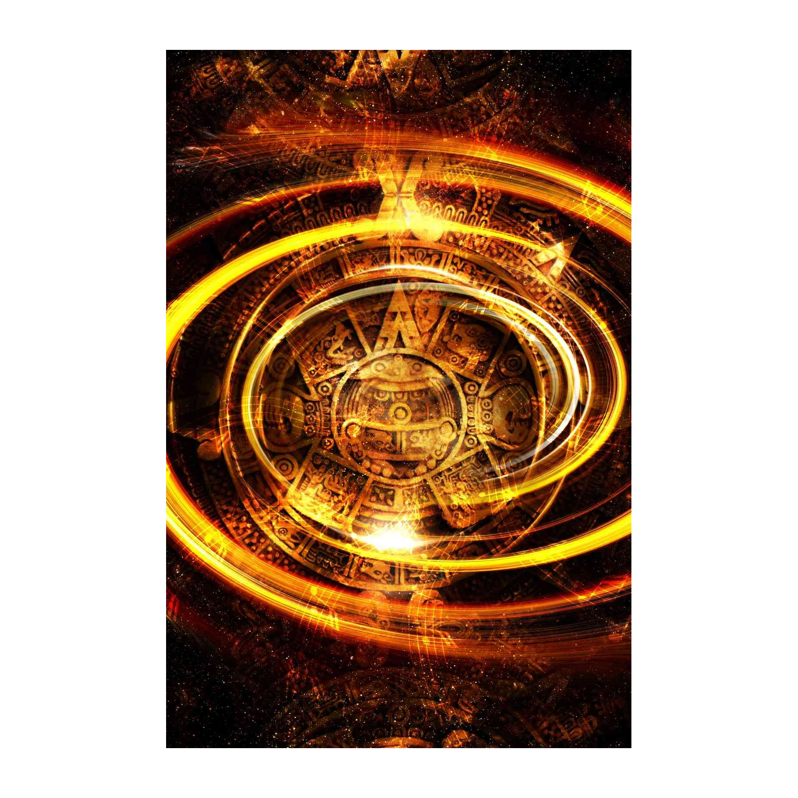 Mystic Aztec Sun Stone Wall Art