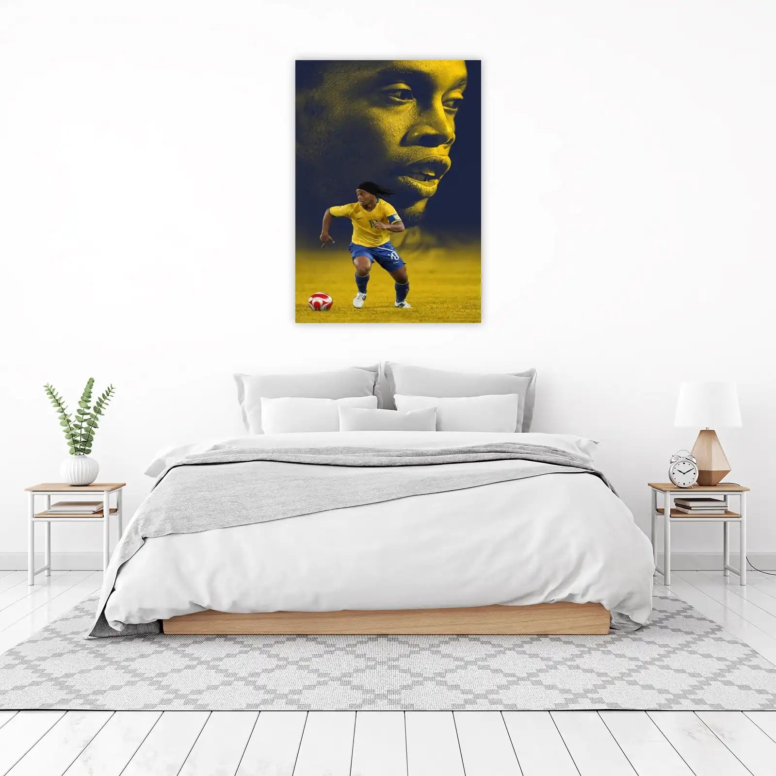 Ronaldinho Iconic Dribble Soccer Wall Art