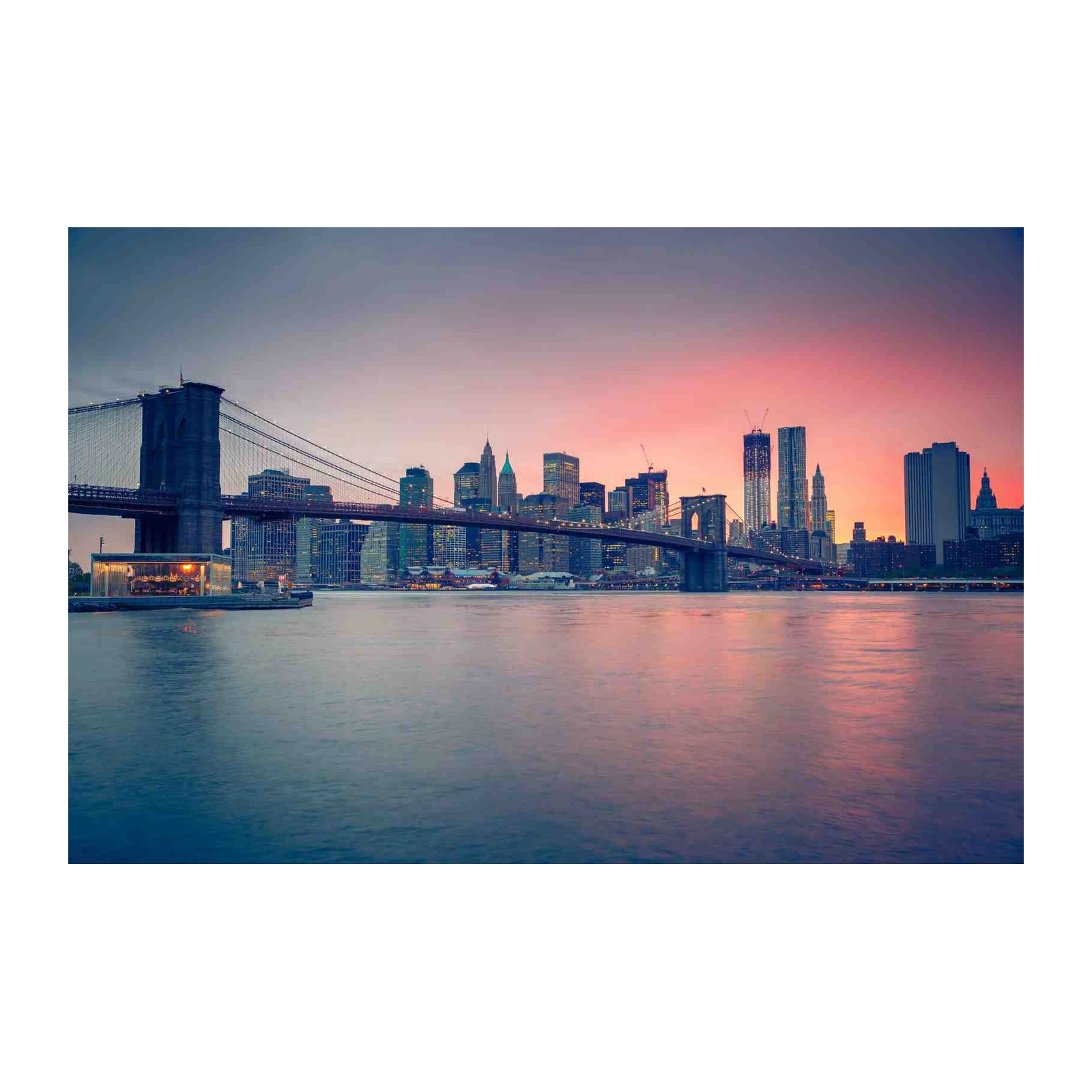 New York City Skyline Brooklyn Bridge Wall Art