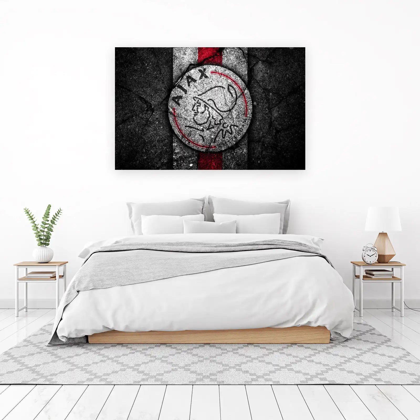 Retro Ajax Football Club Logo Wall Art