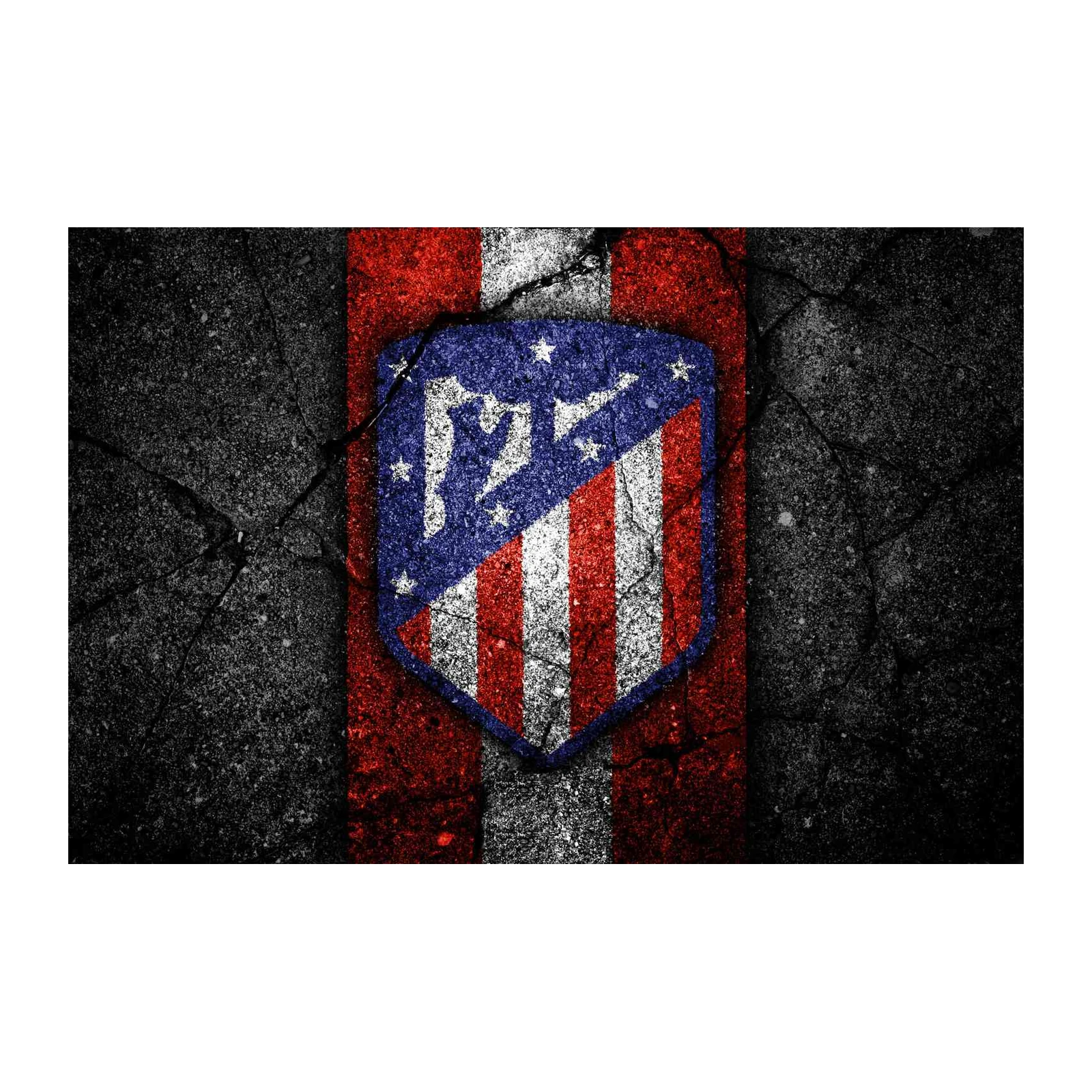 Bold Atletico Madrid Shield Textured Wall Art