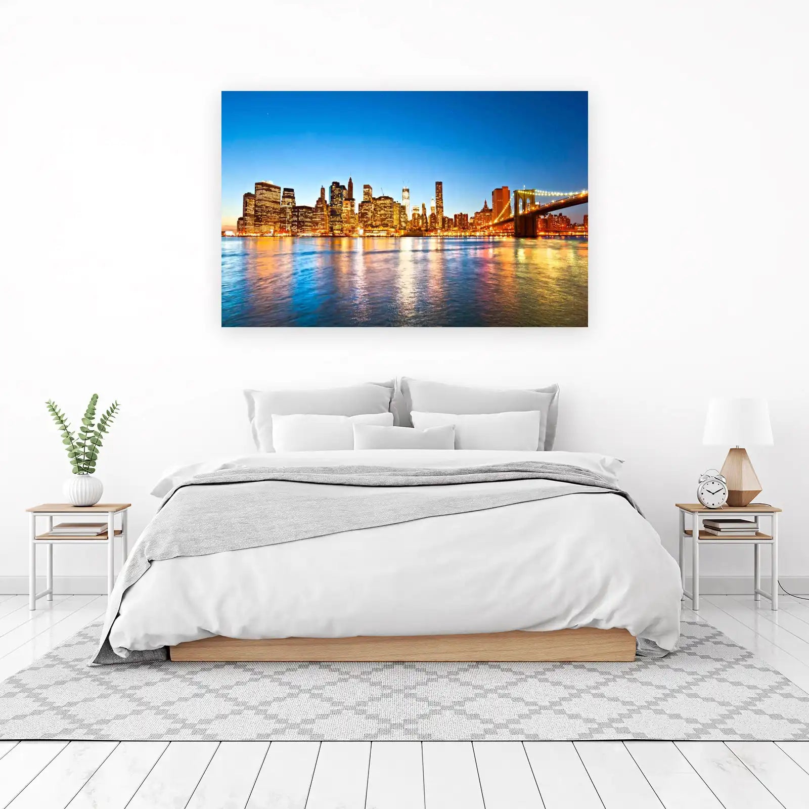 New York Skyline & Brooklyn Bridge Wall Art