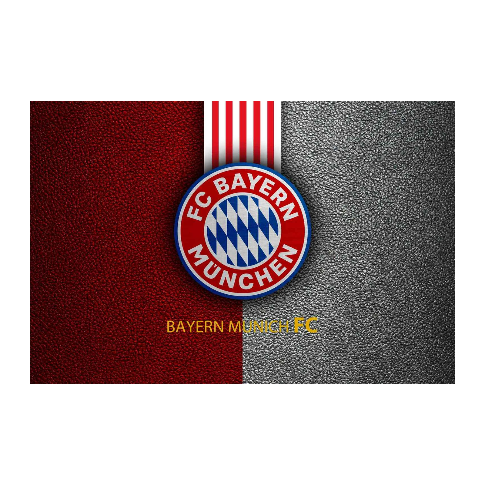 Bayern Munich FC Logo Red Black Wall Art