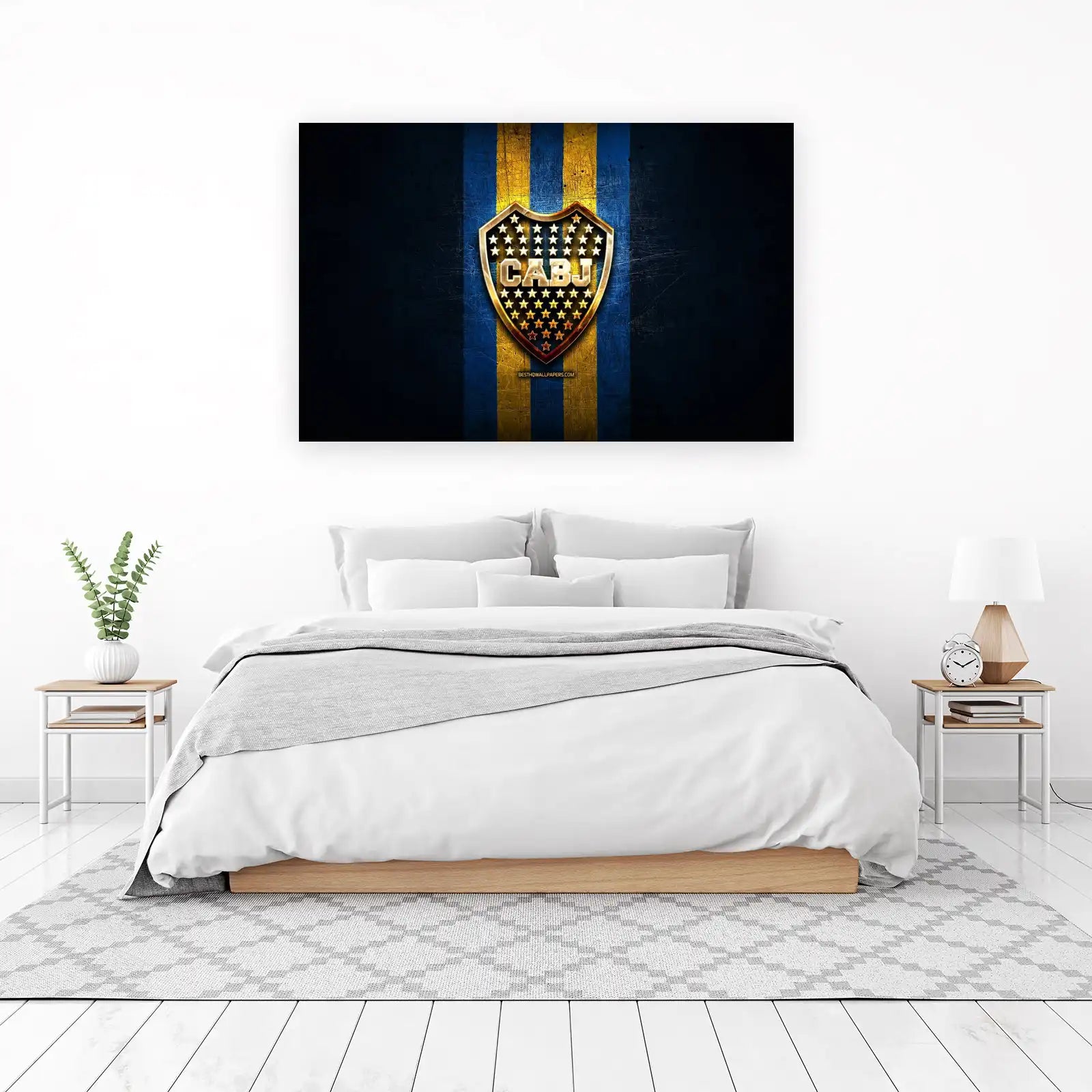 Boca Juniors CABJ Gold Shield Wall Art