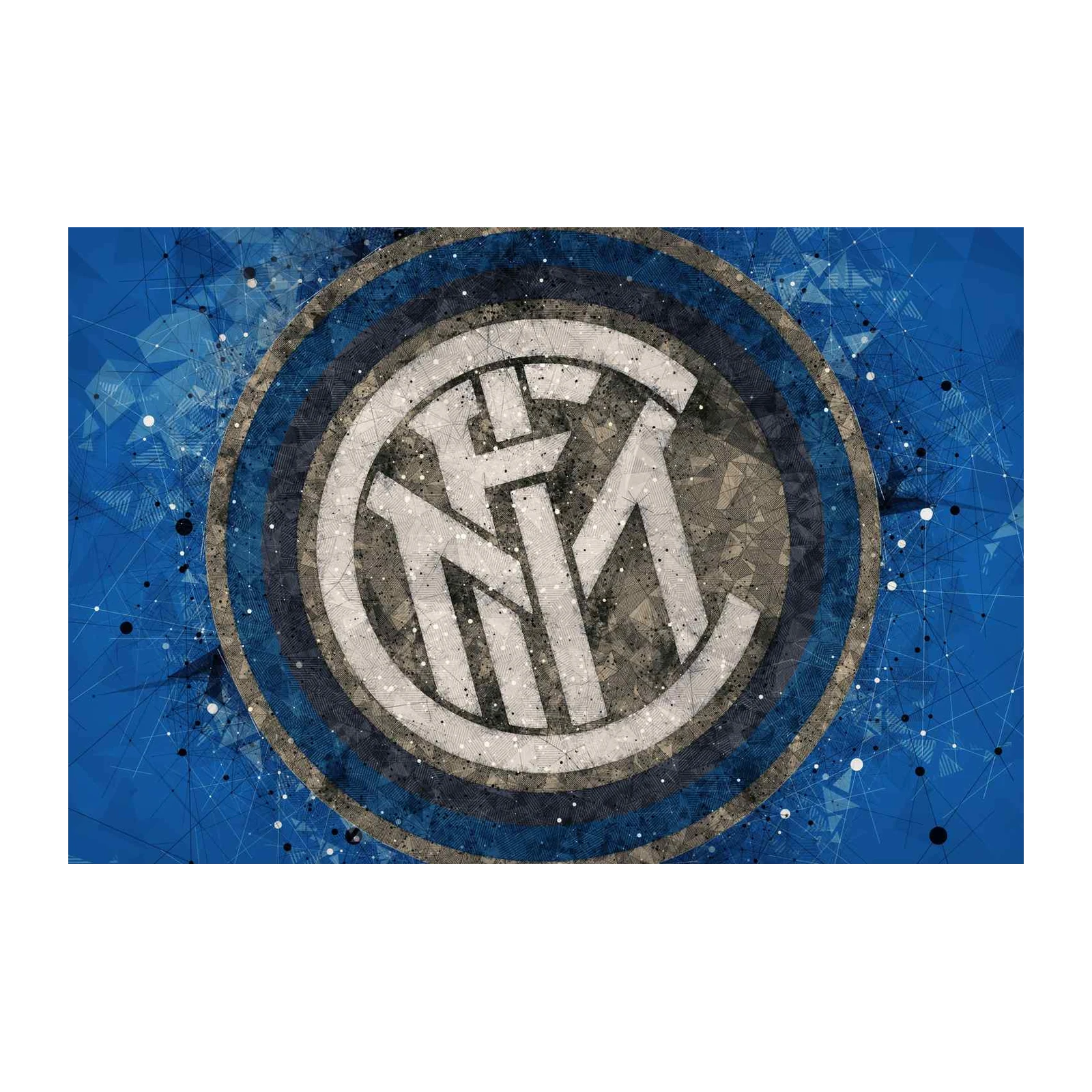 Inter Milan Geometric Art Wall Art