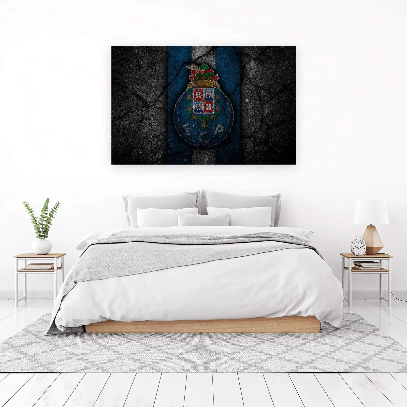 FC Porto Cracked Grunge Emblem Wall Art