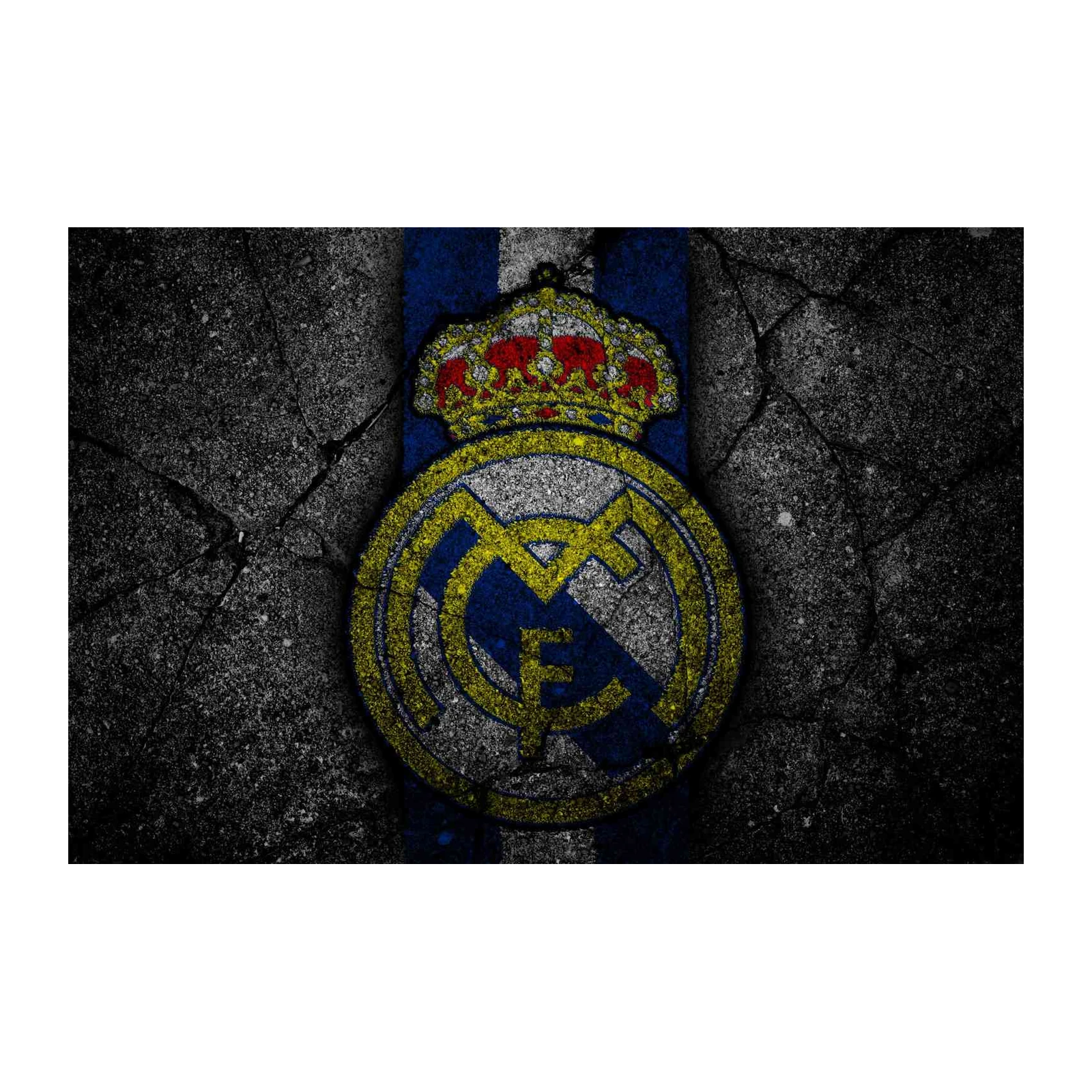 Real Madrid FC Crest Textured Wall Art