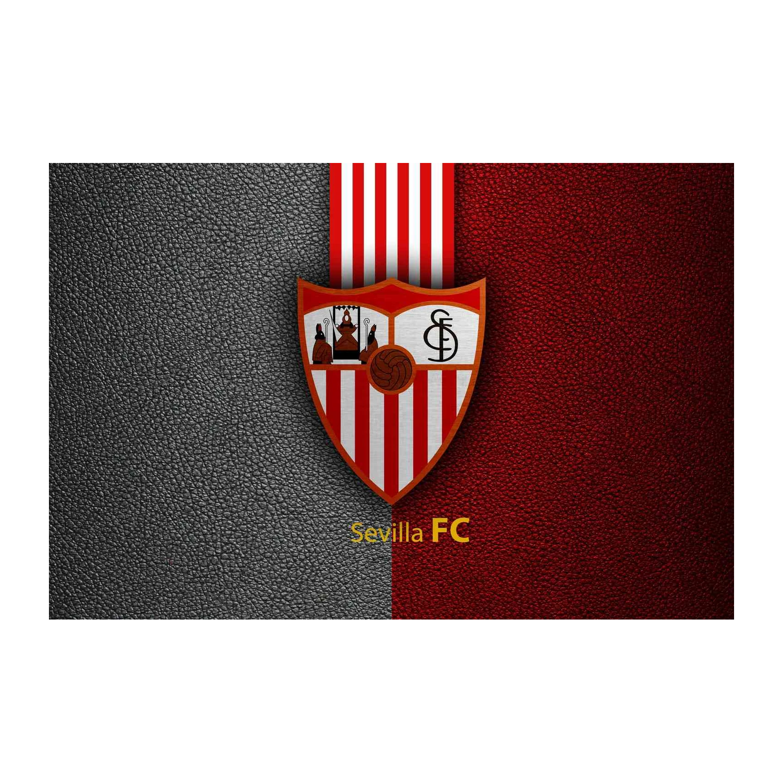 Sevilla FC Emblem Textured Wall Art