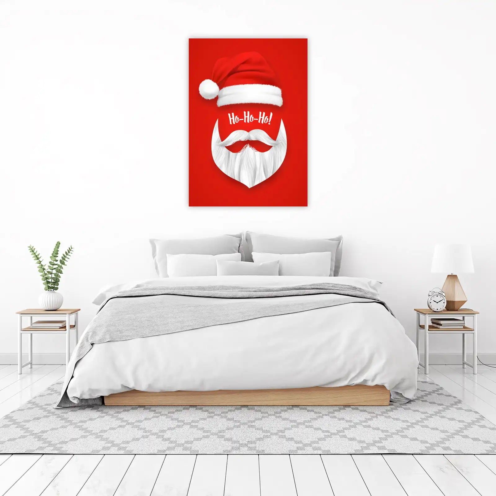 Festive Santa "Ho Ho Ho" Wall Art