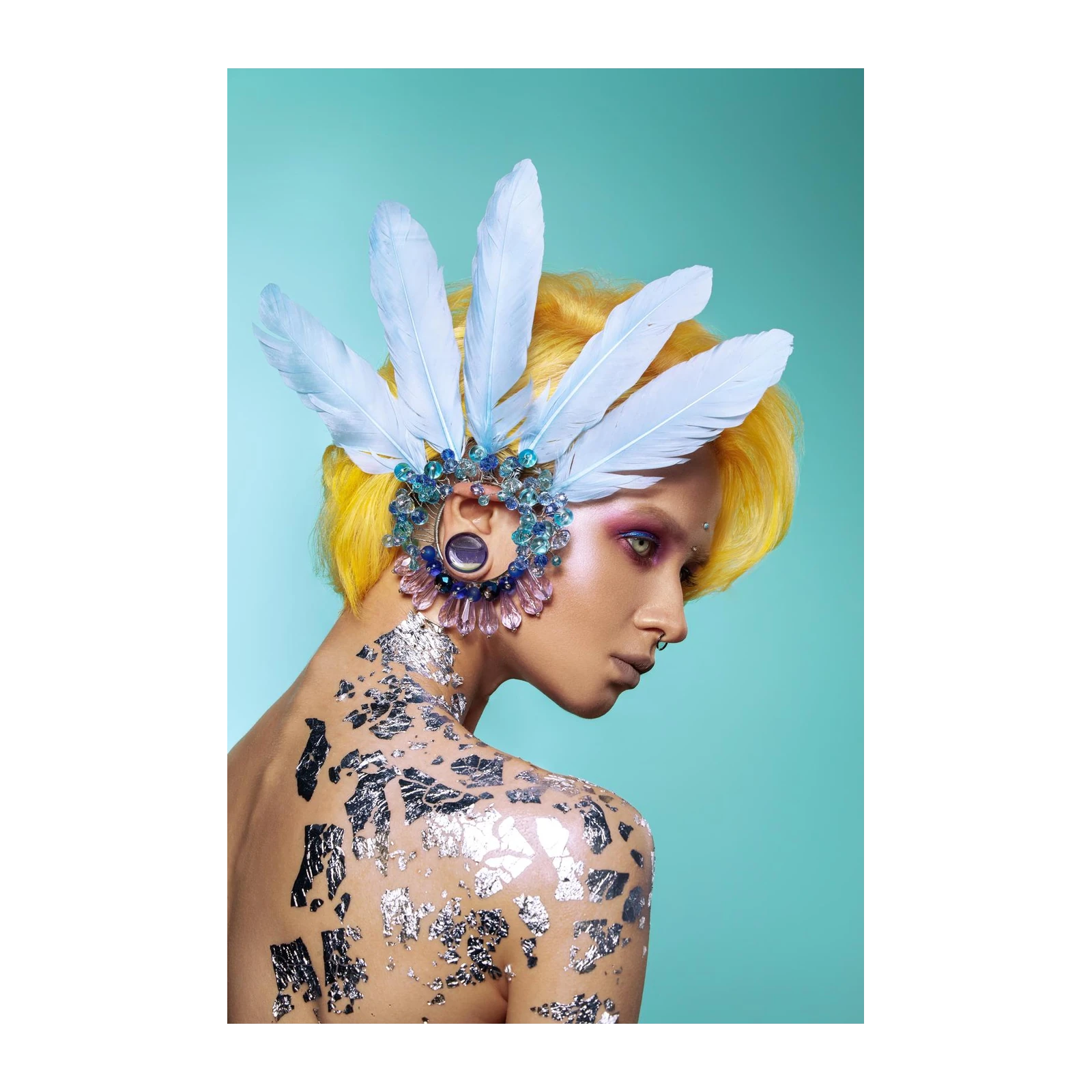 Bohemian Feather Dreamcatcher Statement Earring Wall Art