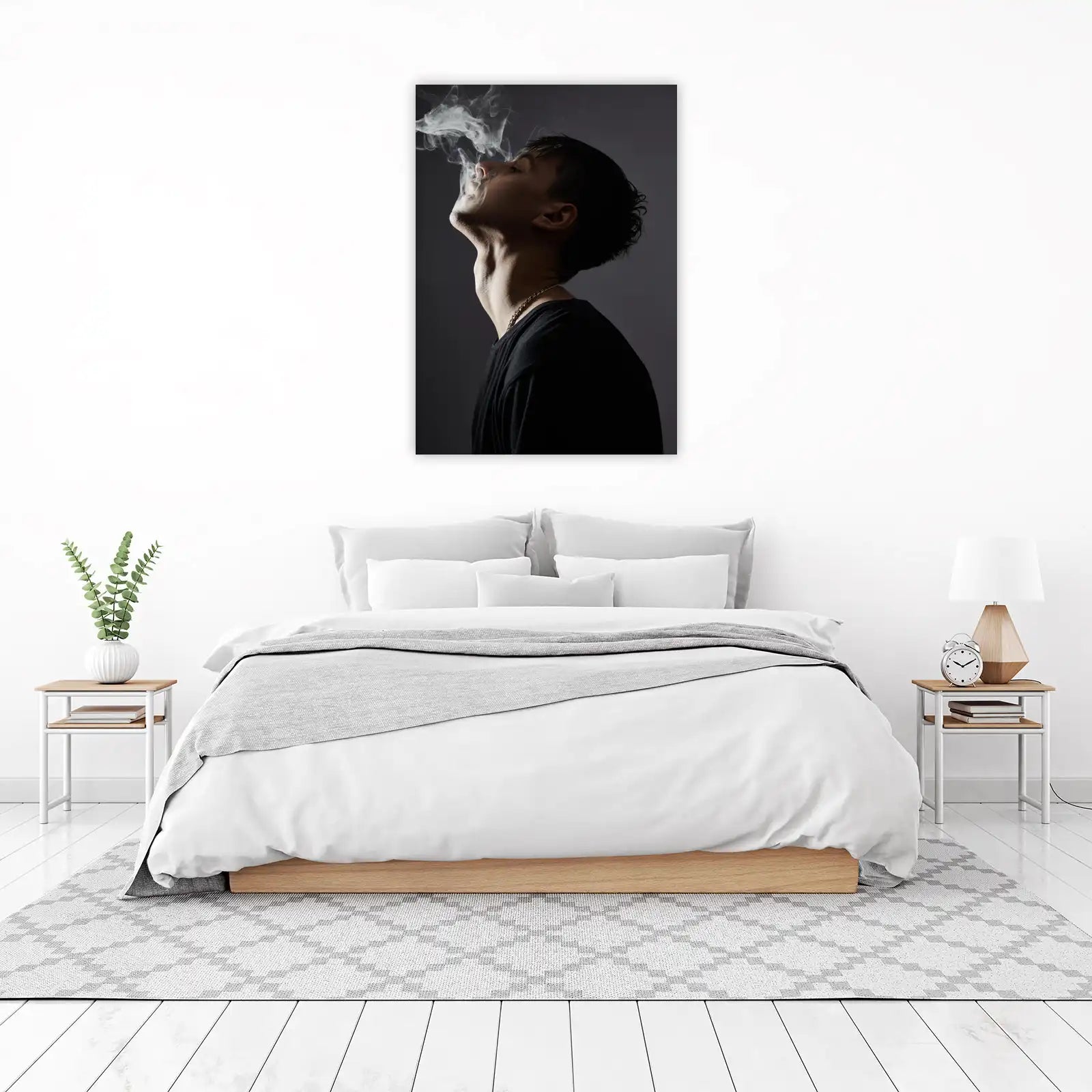 Urban Smoke Portrait Wall Art