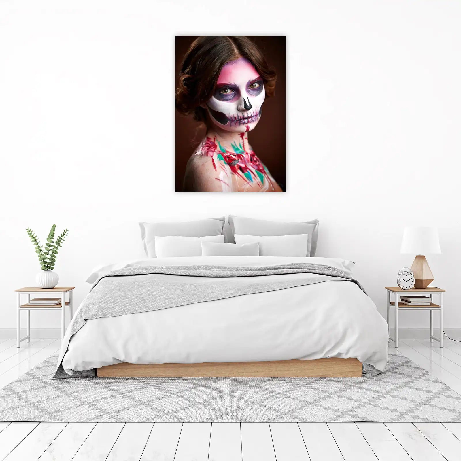 Mystic Sugar Skull Portrait Wall Art