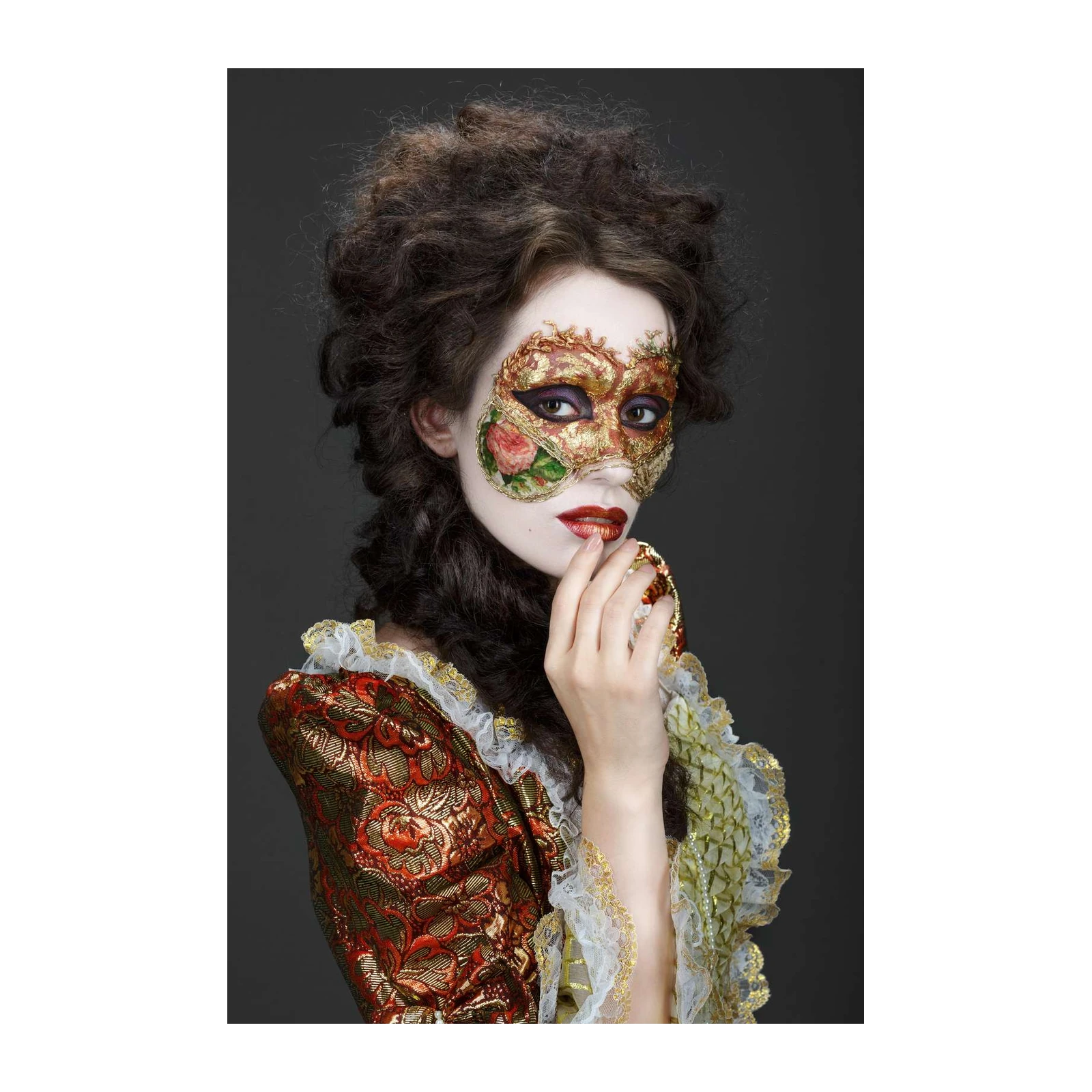 Venetian Masquerade Woman Portrait Wall Art