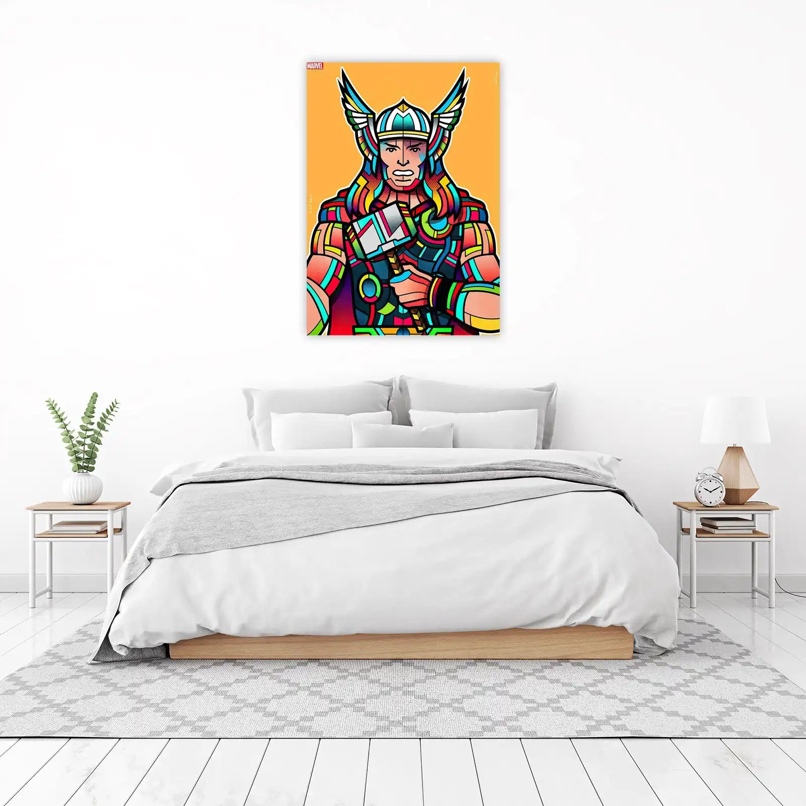 Vibrant Thor Comic Art Wall Art