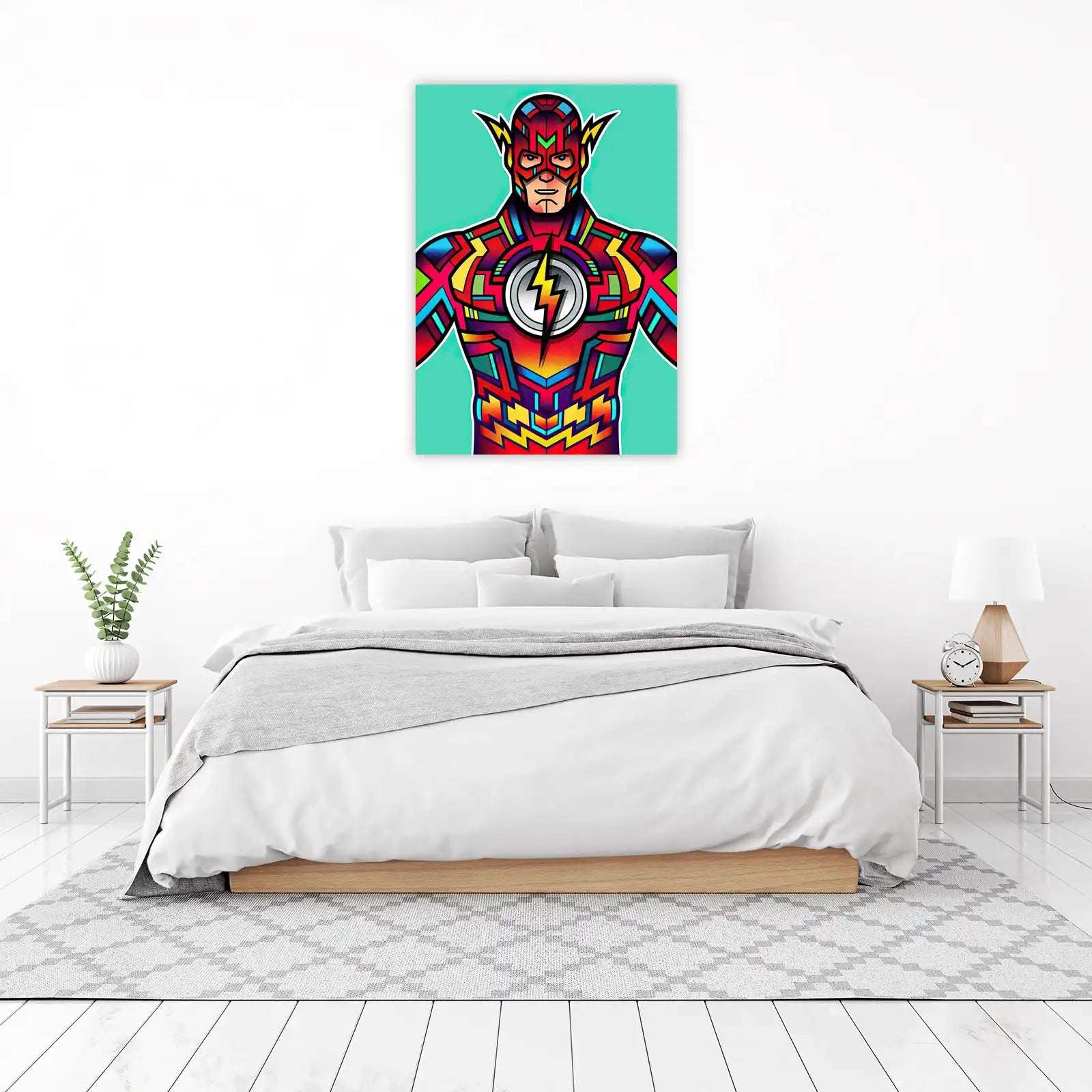 Vibrant Geometric Flash Wall Art