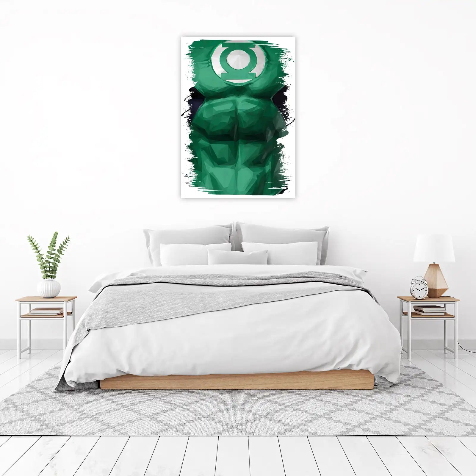 Green Lantern Geometric Chest Wall Art