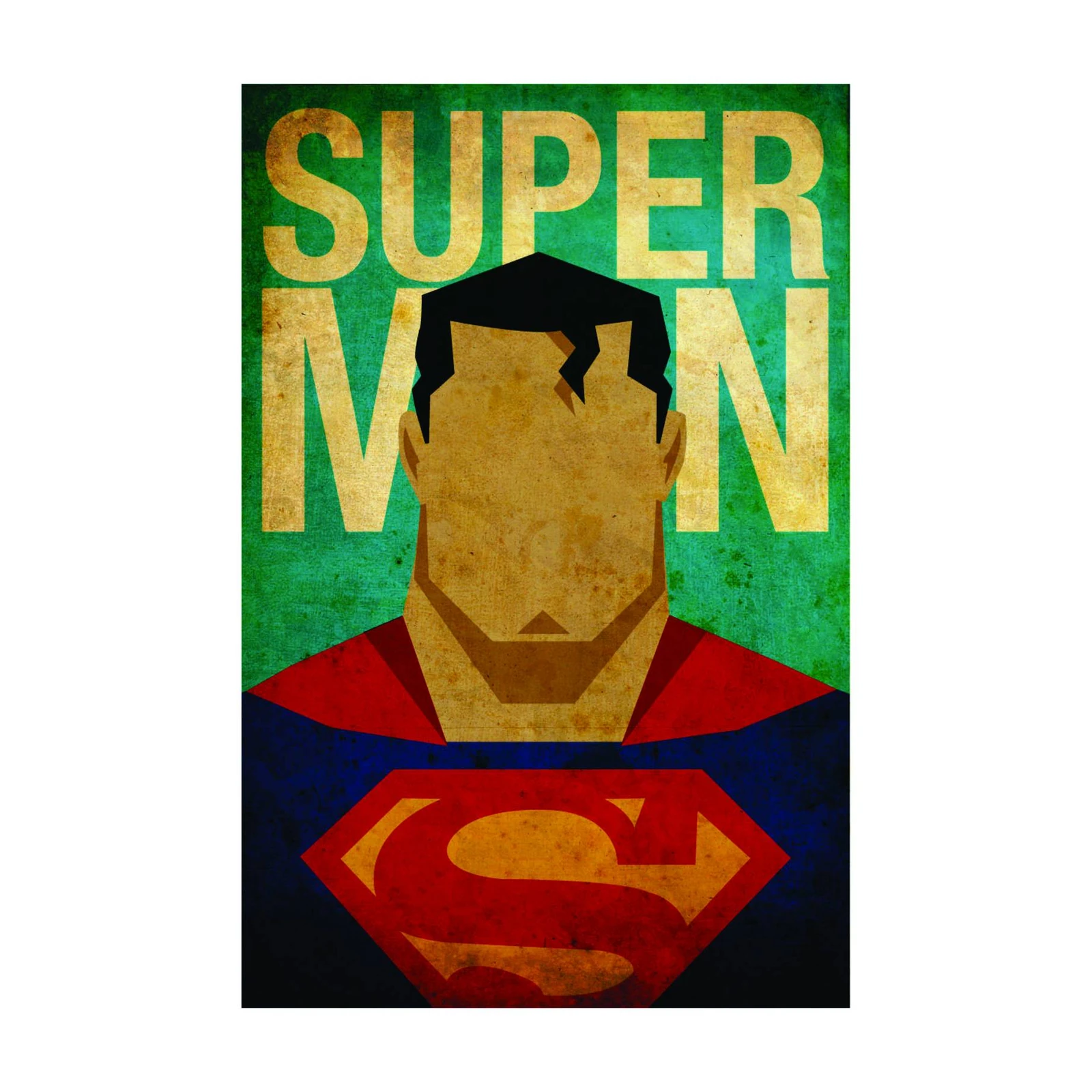 Vintage Superman Retro Comic Art Wall Art