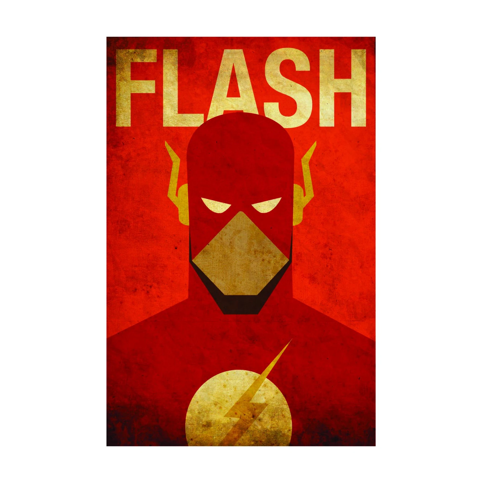 The Flash Retro Comic Art Wall Art