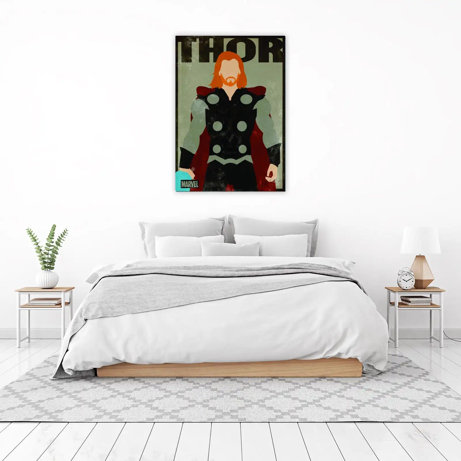 Minimalist Thor Avengers Wall Art