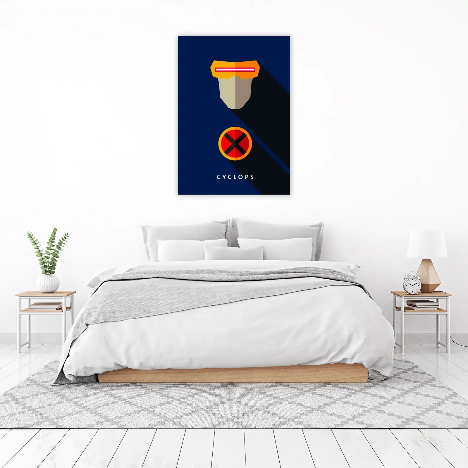 Cyclops Minimalist X-Men Wall Art
