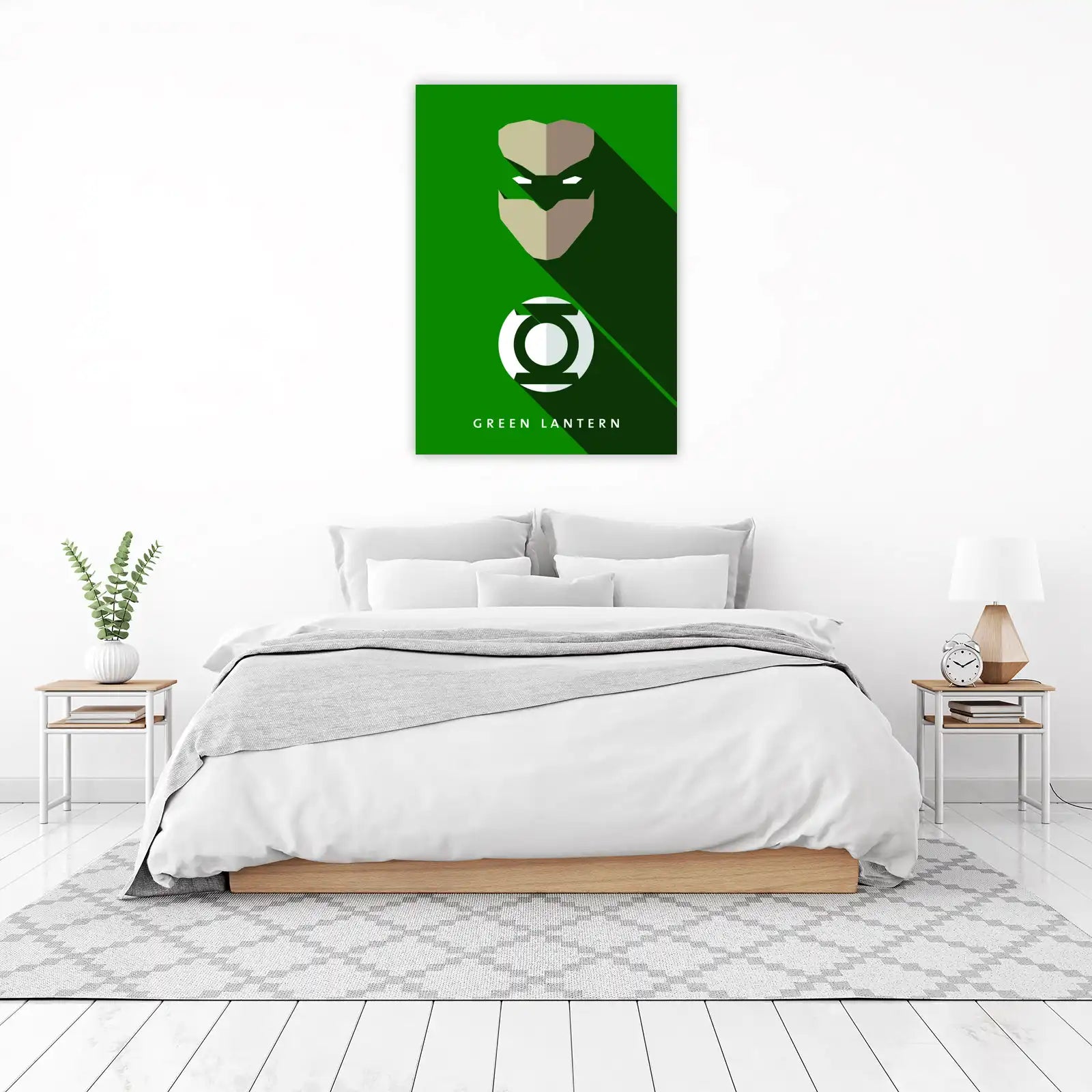 Green Lantern Minimalist Logo Wall Art