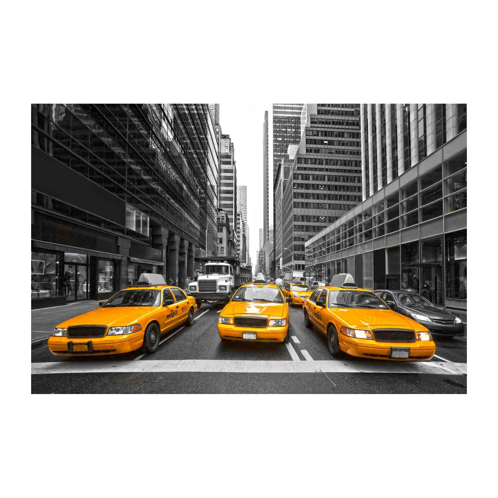 Iconic NYC Yellow Cabs Wall Art
