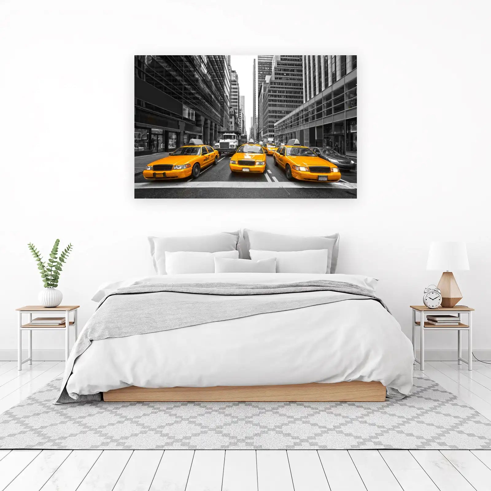 Iconic NYC Yellow Cabs Wall Art