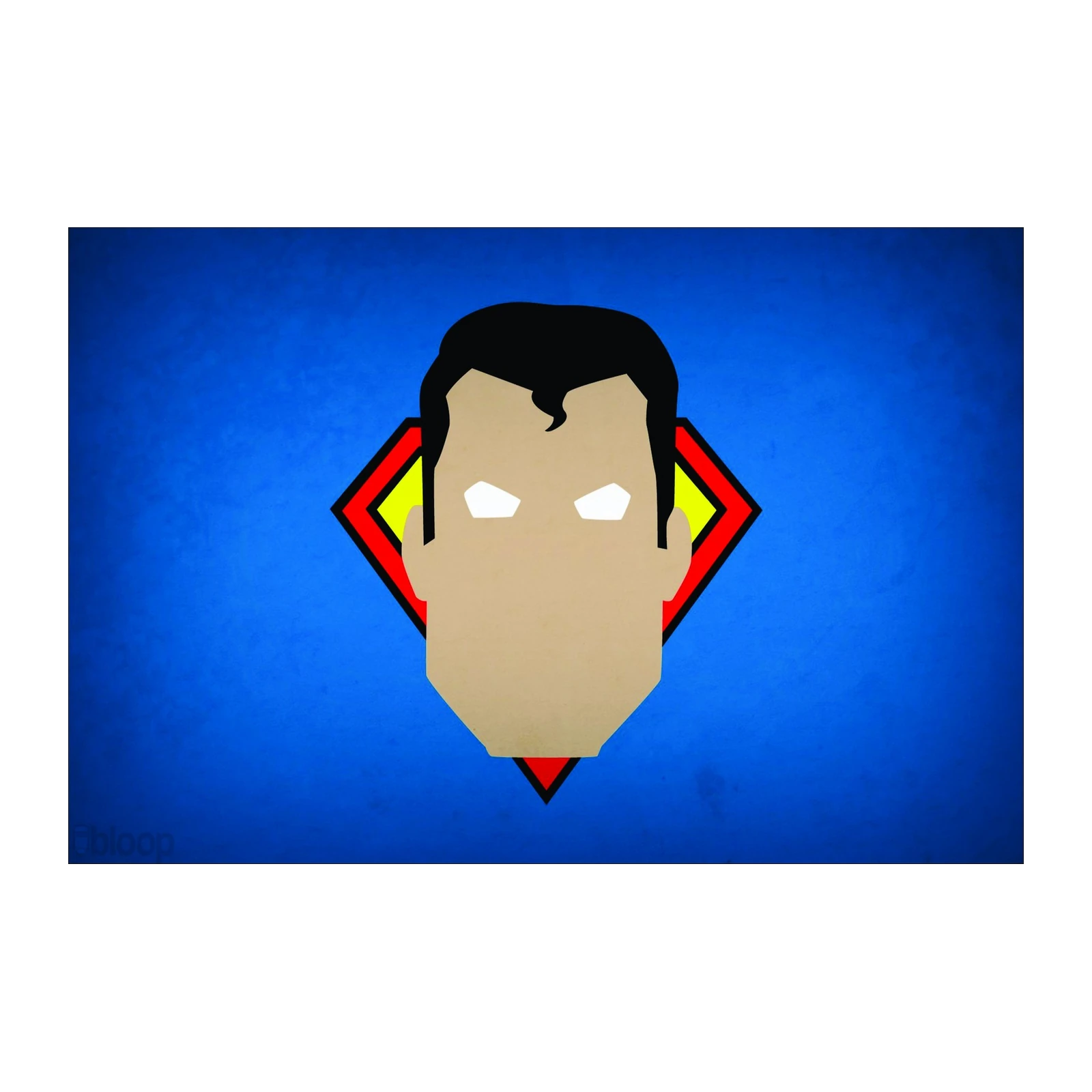 Minimalist Superman Emblem Wall Art