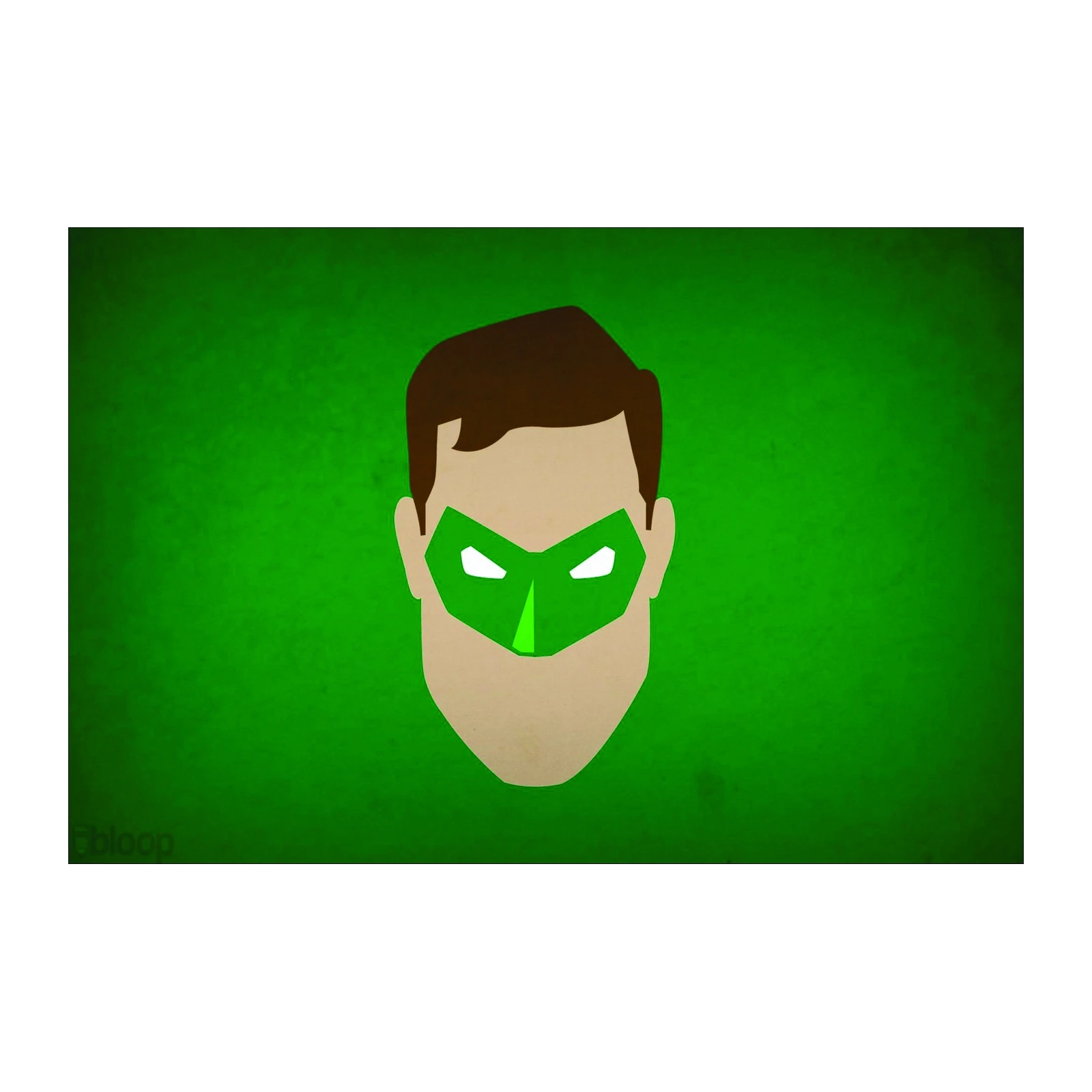 Green Lantern Minimalist Hero Wall Art