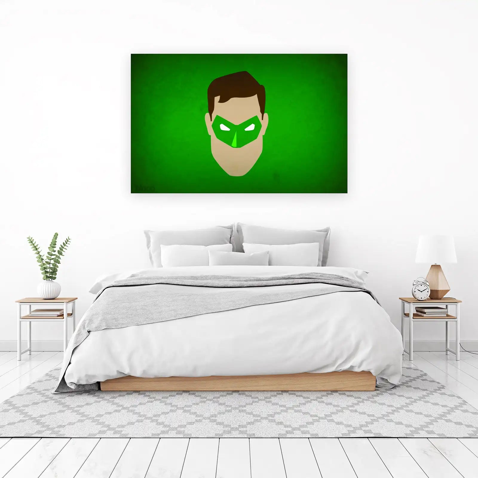 Green Lantern Minimalist Hero Wall Art