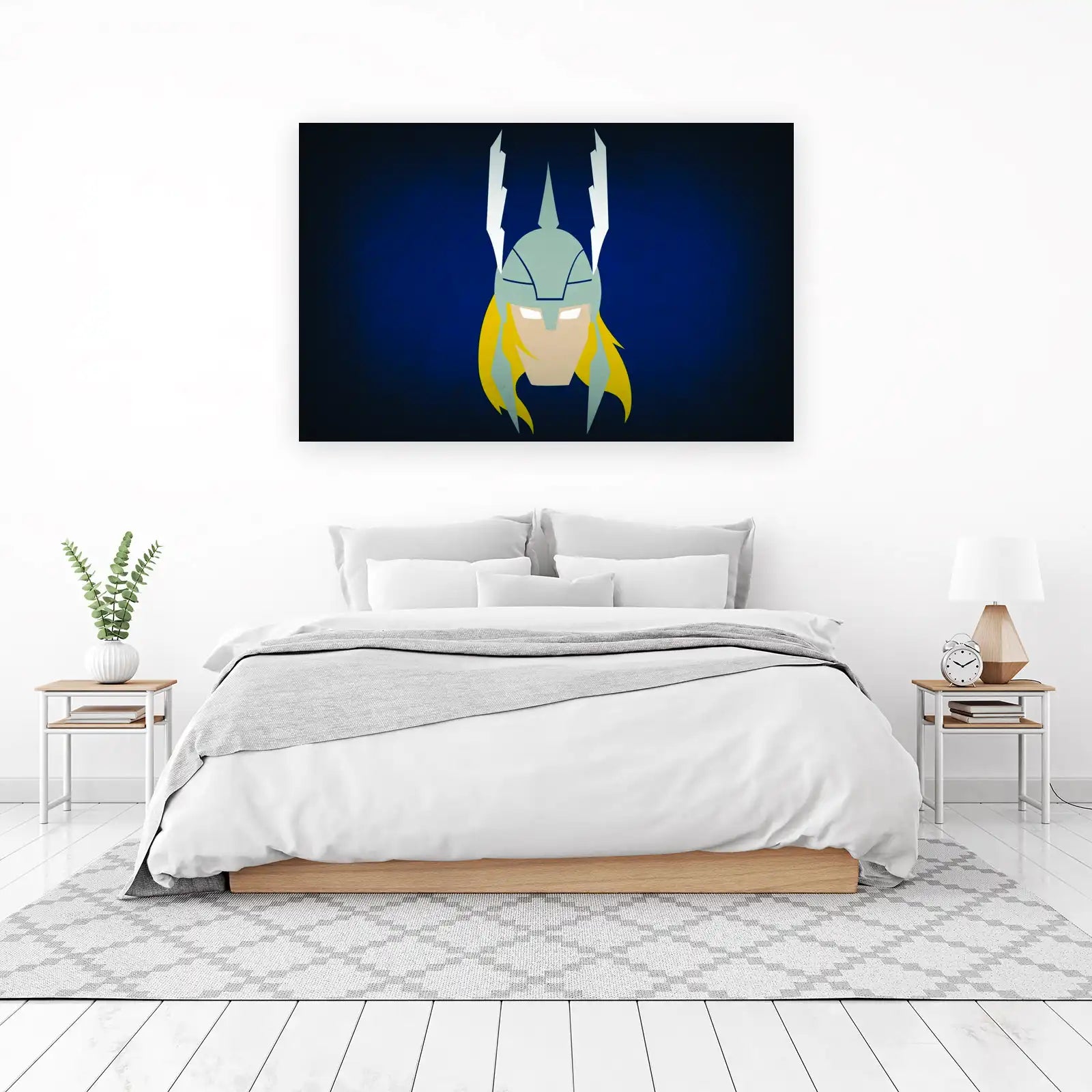 Thor Minimalist Helmet Wall Art