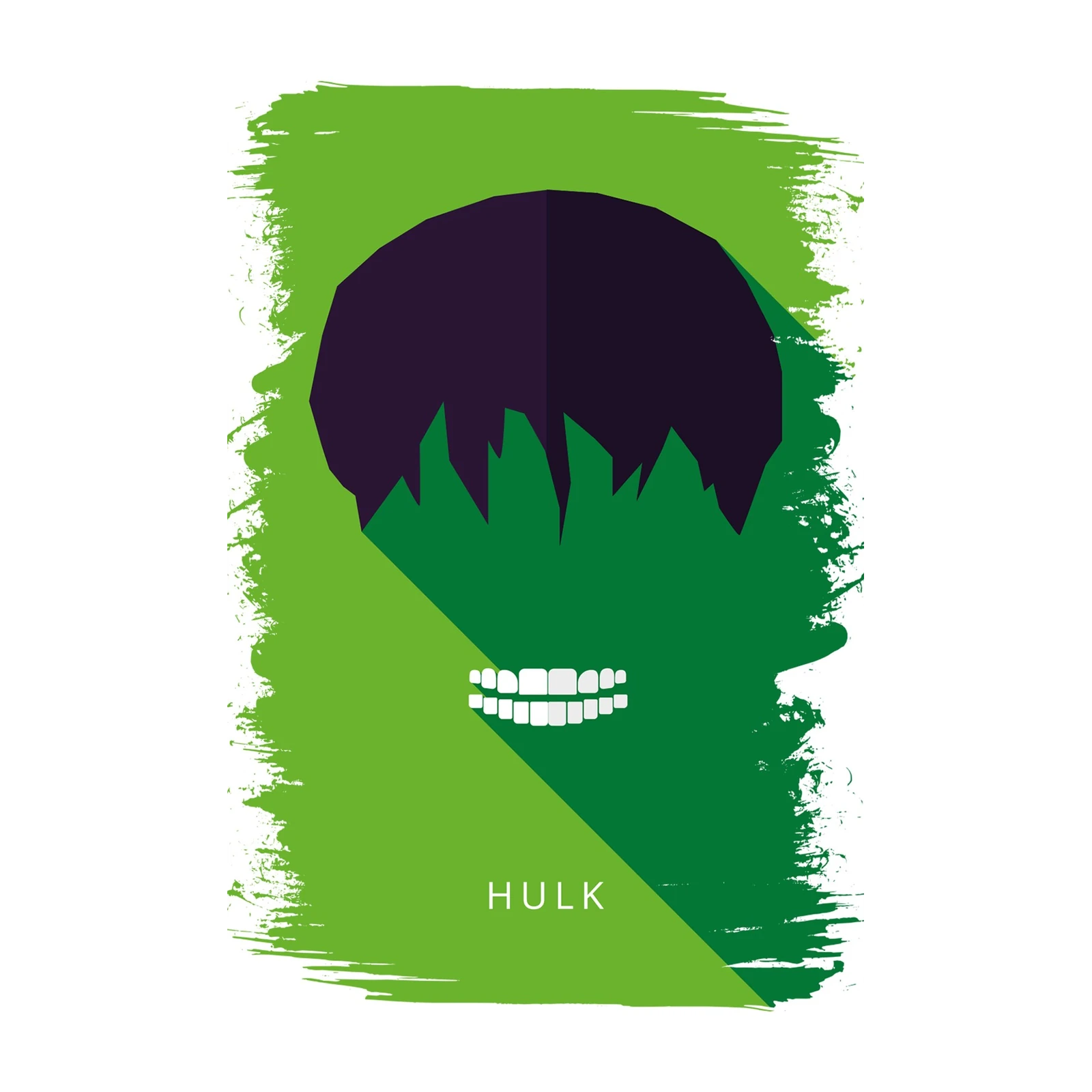 Hulk Minimalist Comic Art Wall Art