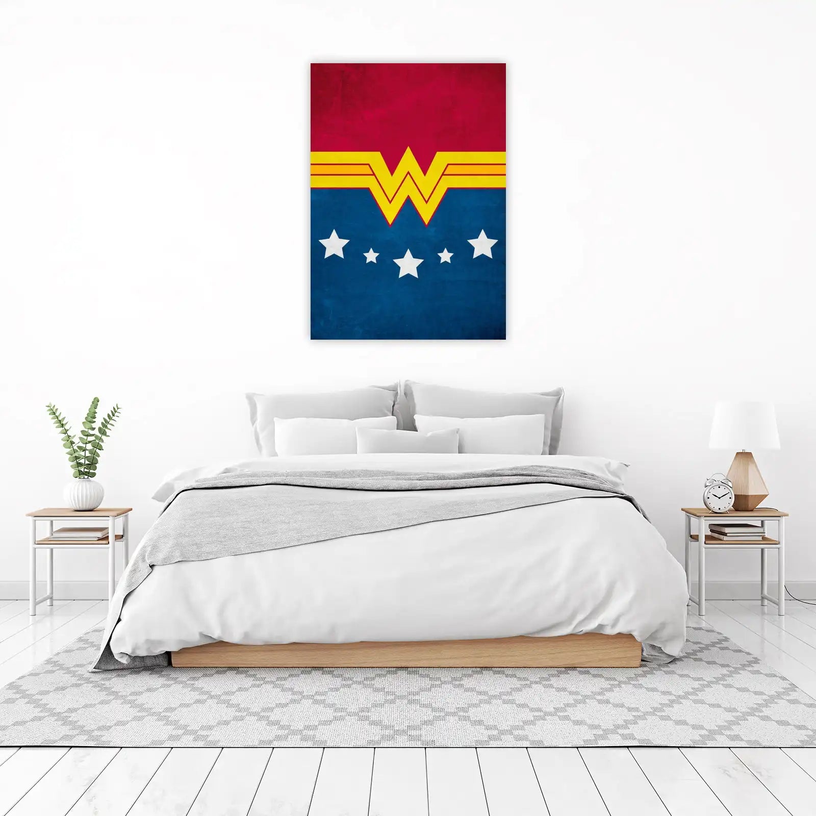 Wonder Woman Retro Logo Wall Art