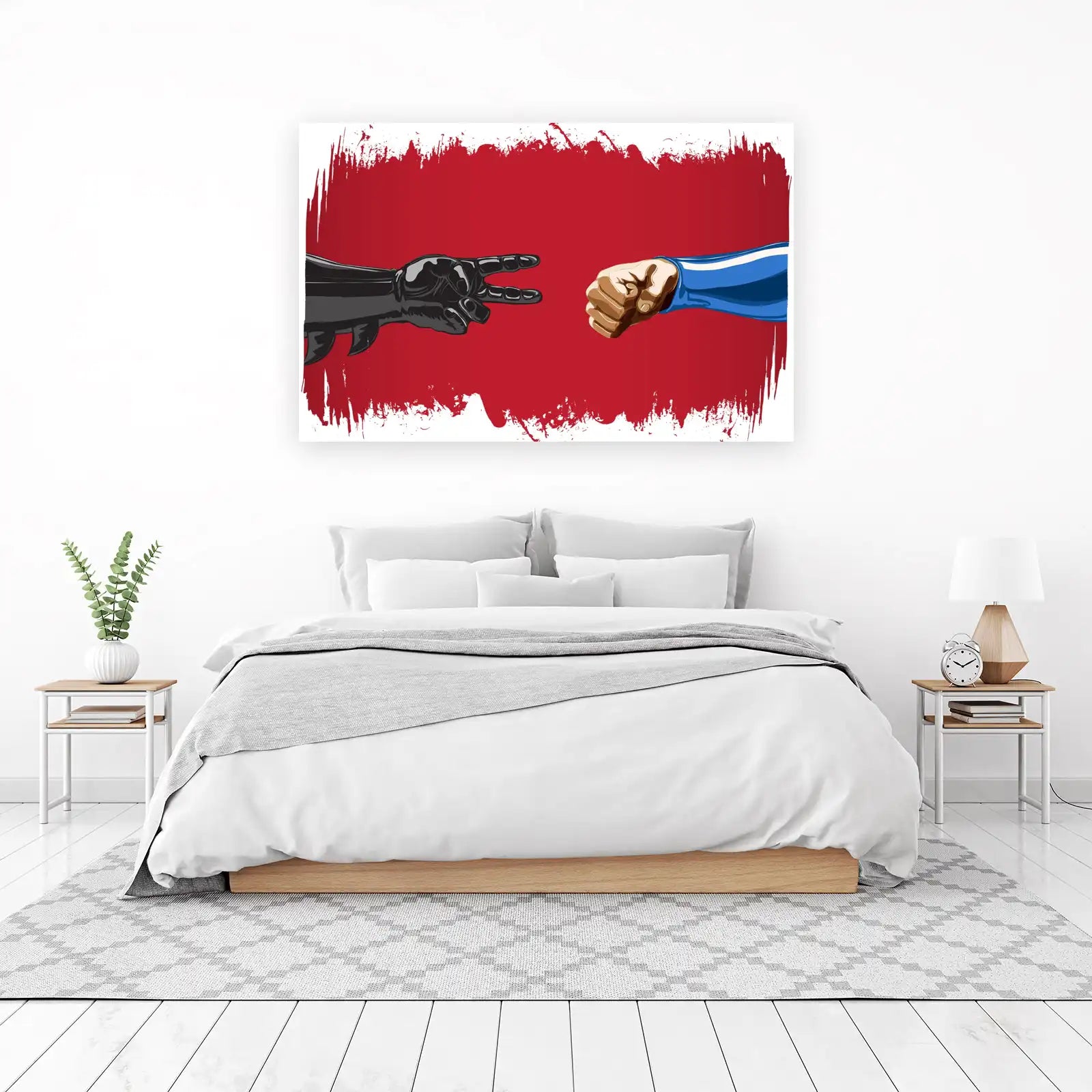 Rock Paper Scissors Dynamic Duo Wall Art