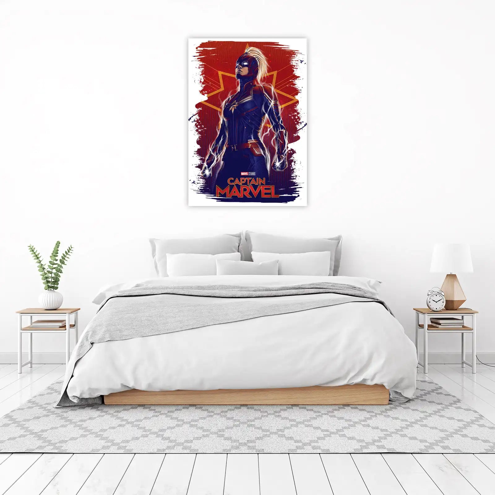 Captain Marvel Power Pose Wall Art