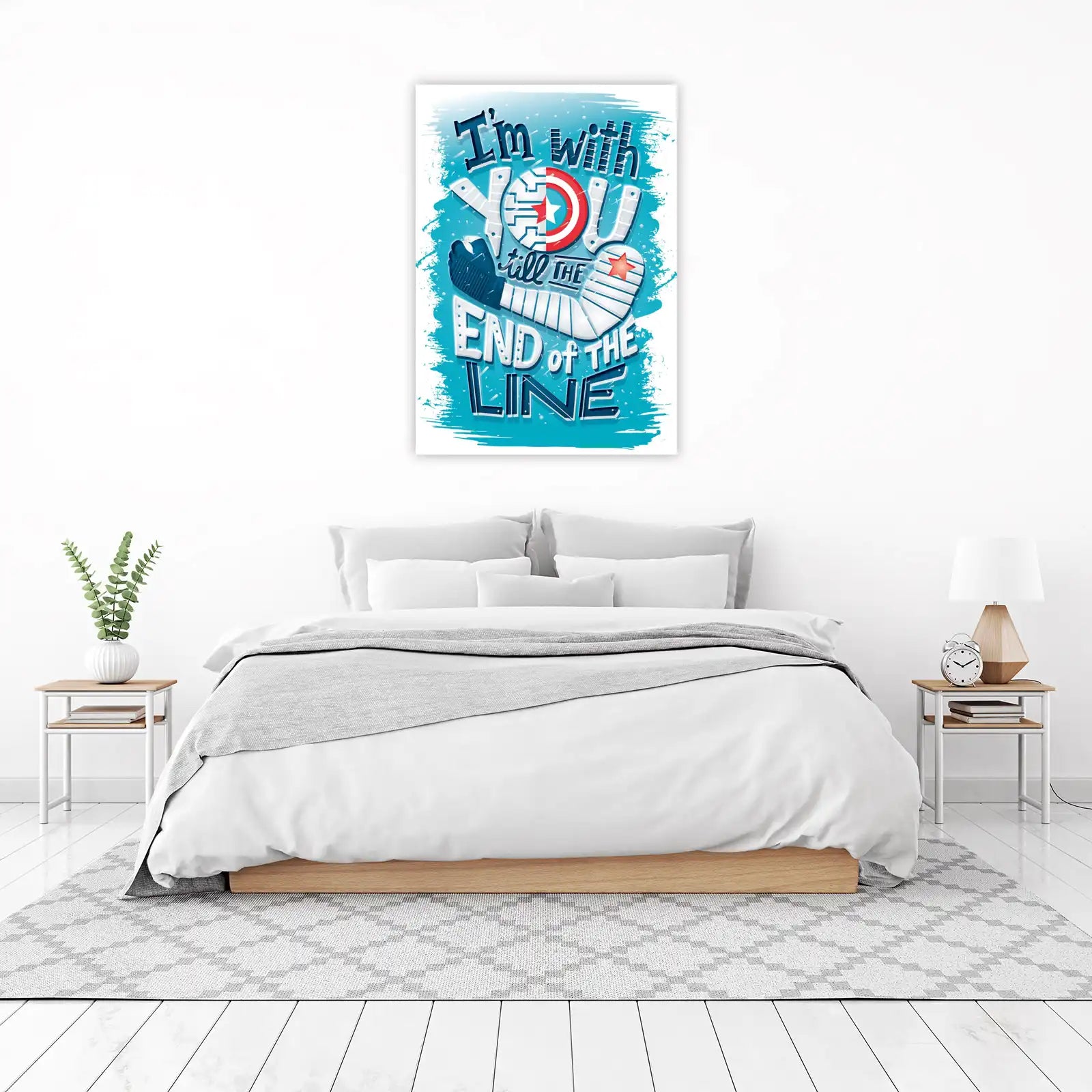 Winter Soldier & Captain America "End of the Line" Wall Art