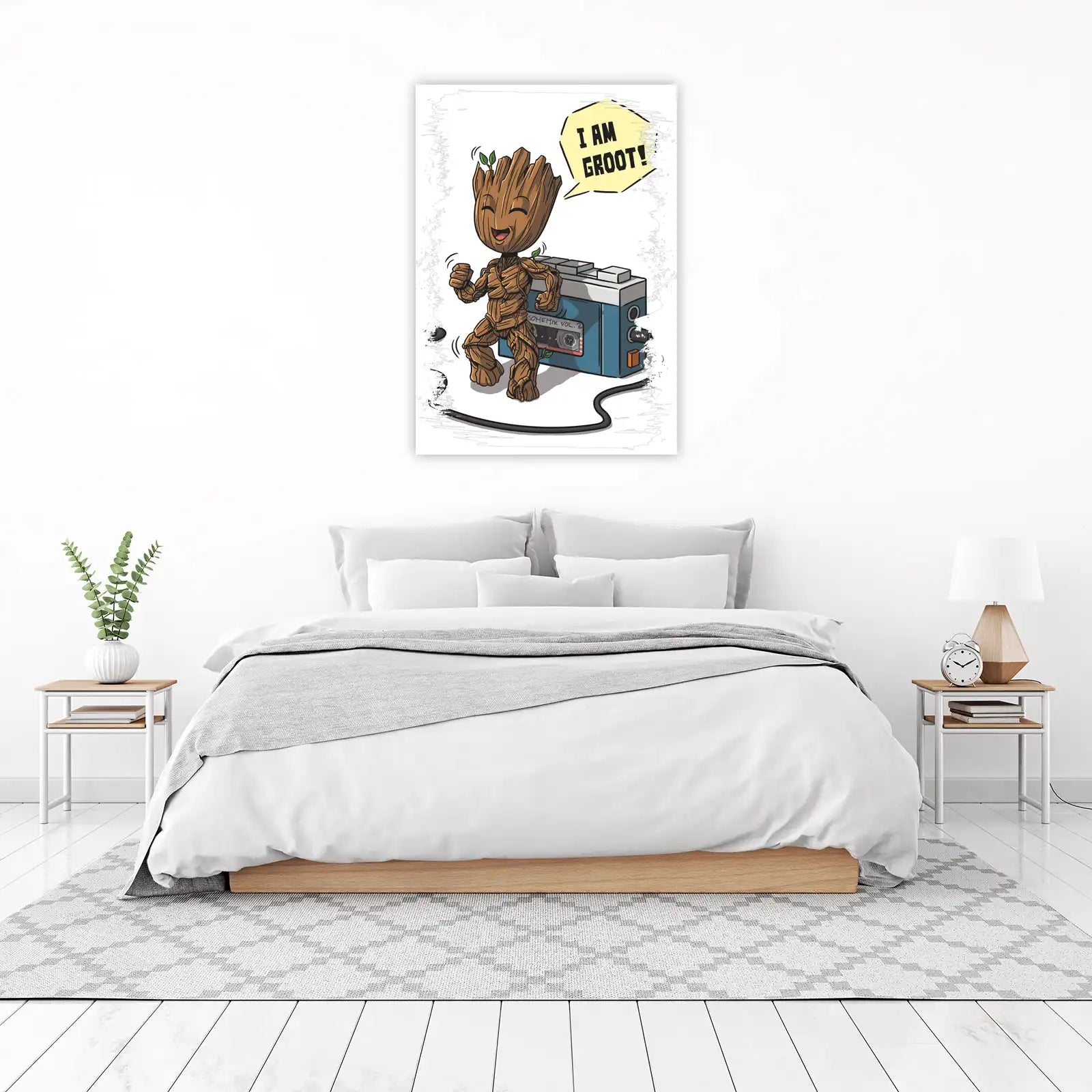 Dancing Groot "I Am Groot!" Boombox Wall Art
