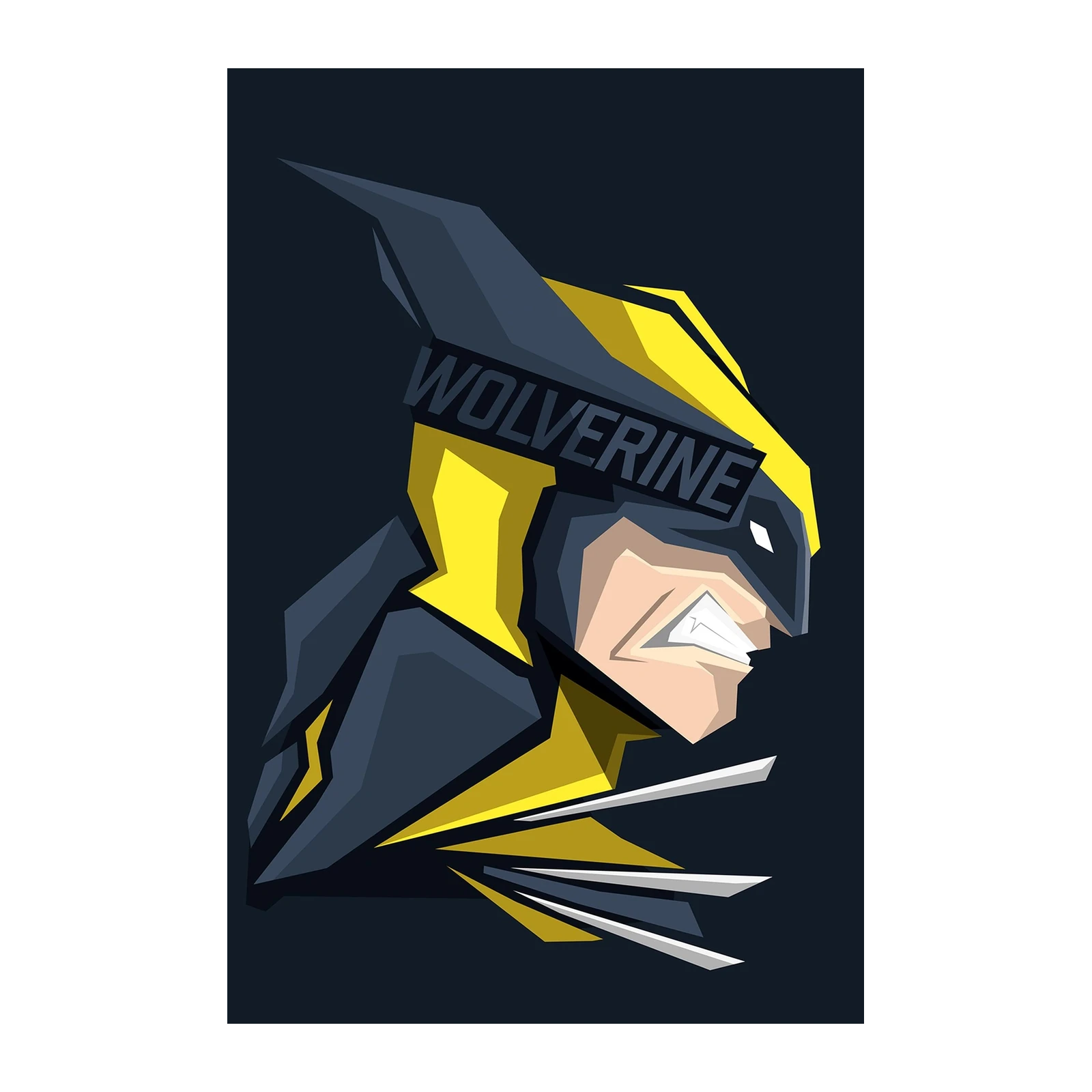 Wolverine Geometric Marvel Wall Art