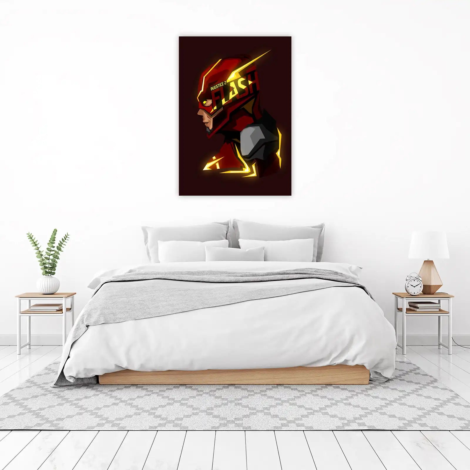 Injustice 2 Flash Graphic Art Wall Art