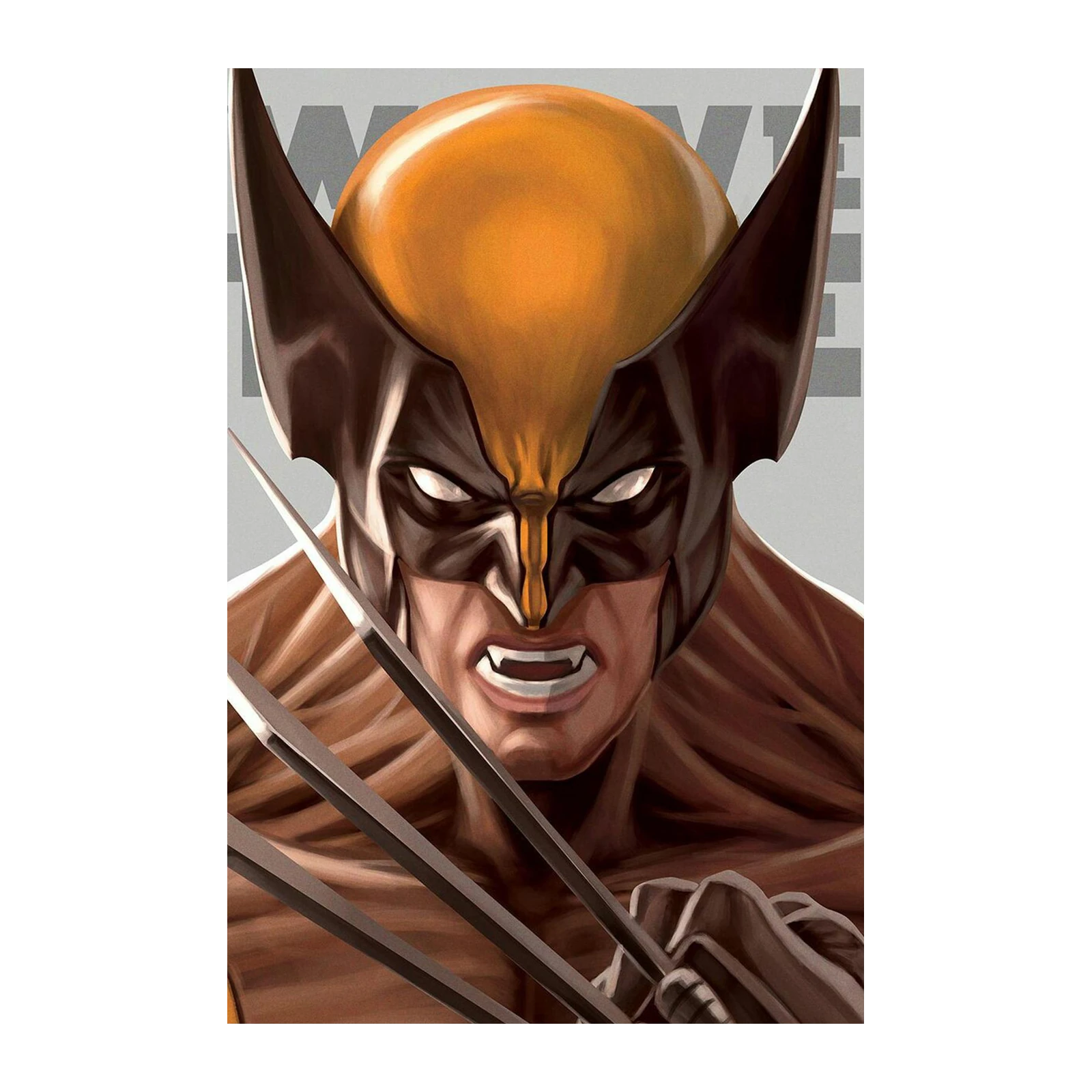 Fierce Wolverine Portrait Marvel Wall Art