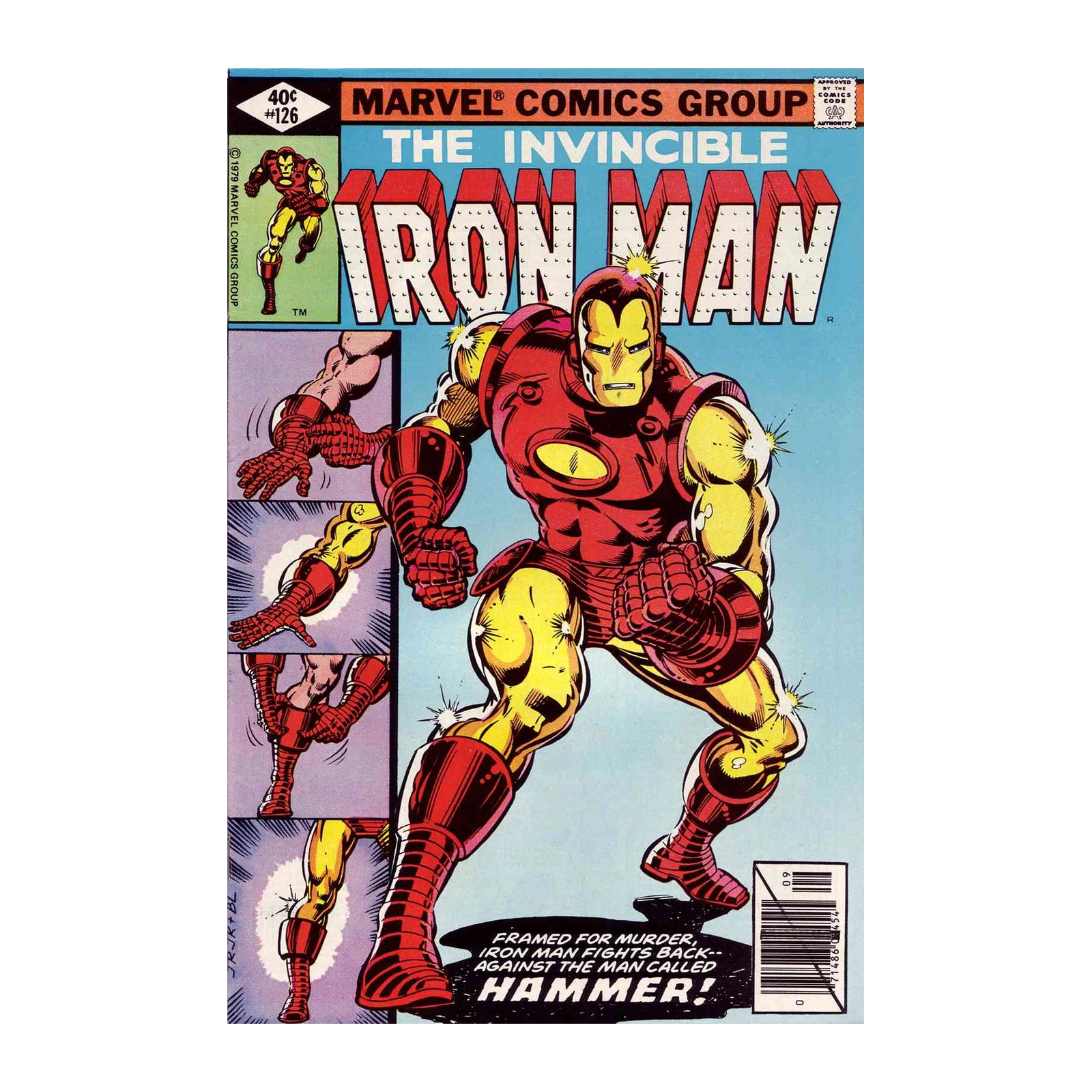 Invincible Iron Man Comic Cover Wall Art