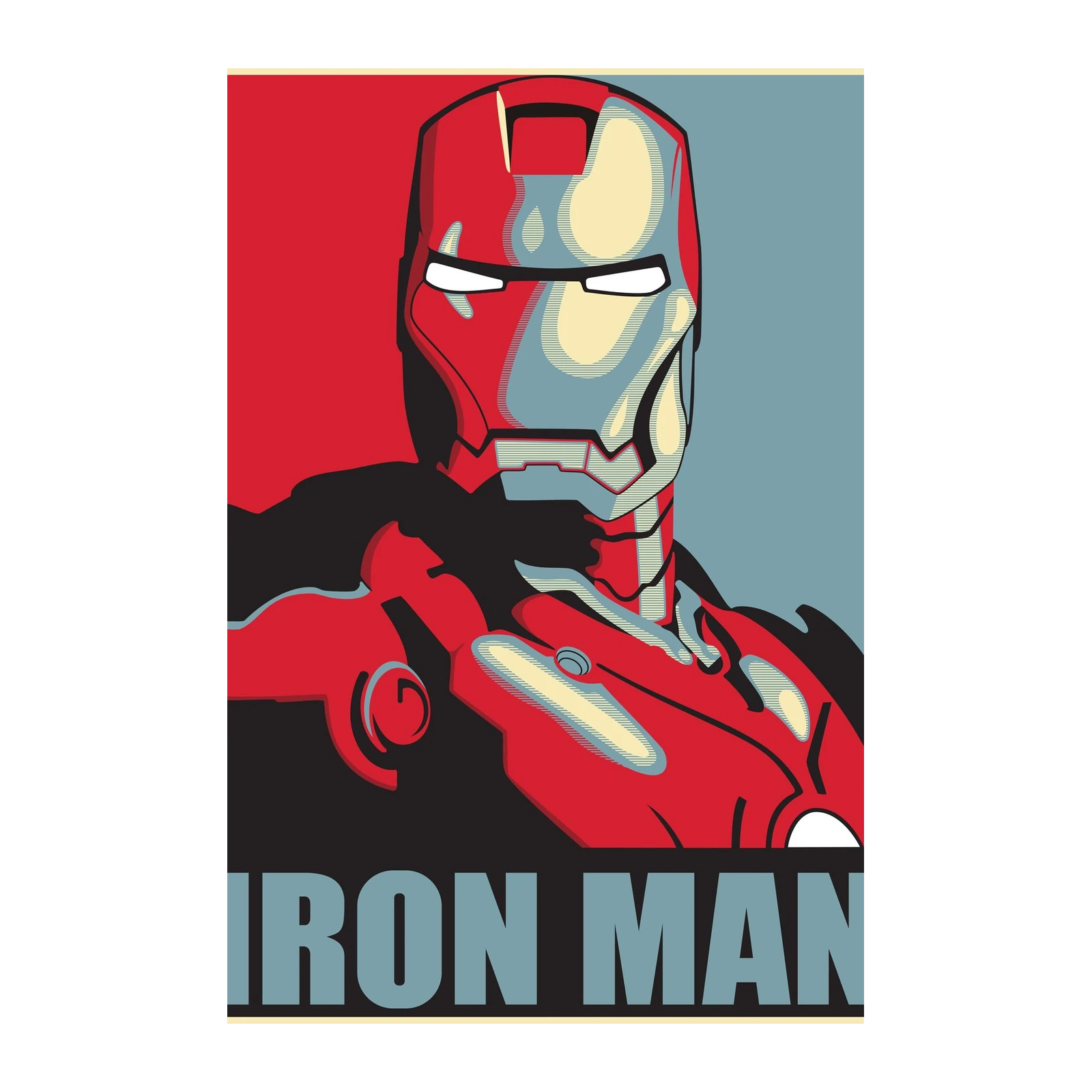 Iconic Iron Man Portrait Wall Art